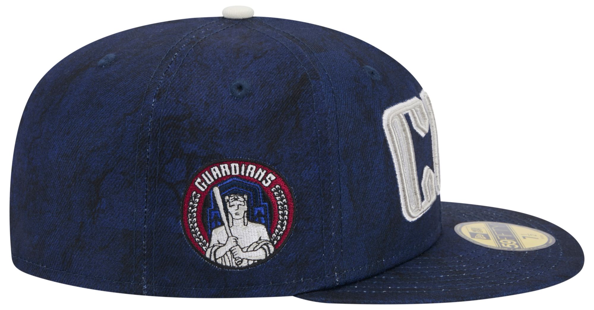 New Era Adult Cleveland Guardians Navy Logo 59Fifty Fitted Hat product image