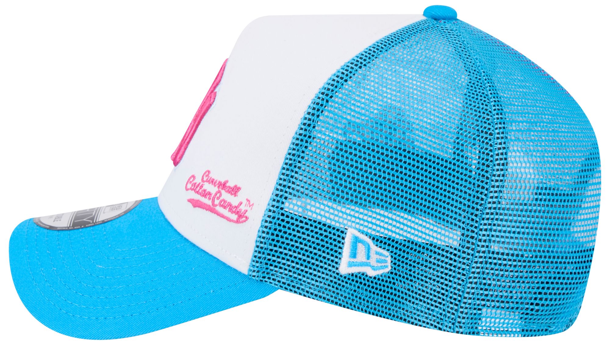 New Era Men's New York Yankees Big League Chew Curveball Cotton Candy White A-Frame 9Forty Adjustable Hat product image