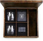 Las Vegas Raiders Two-Piece Rocks Glass Set with Collector's Box