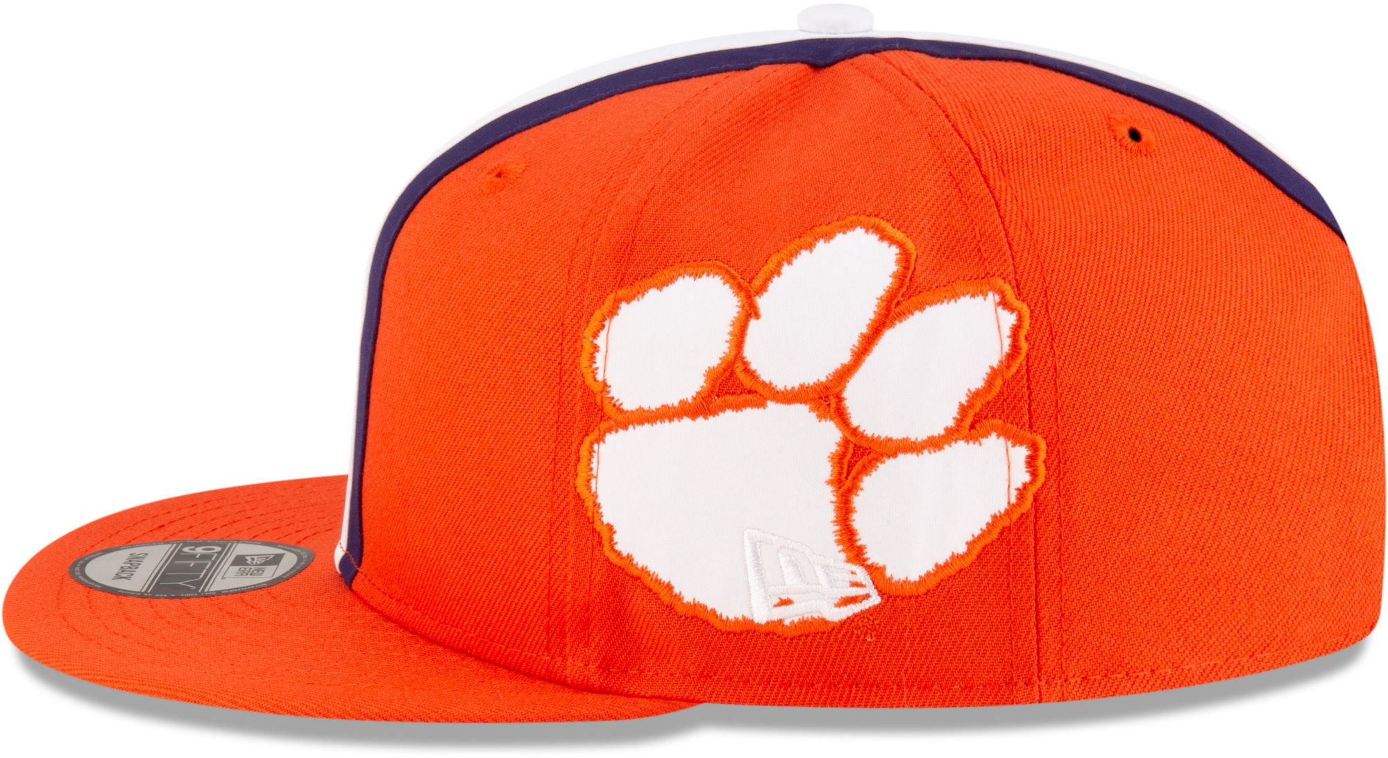 New Era Men's Clemson Tigers Orange 9Fifty Helmet Adjustable Hat product image