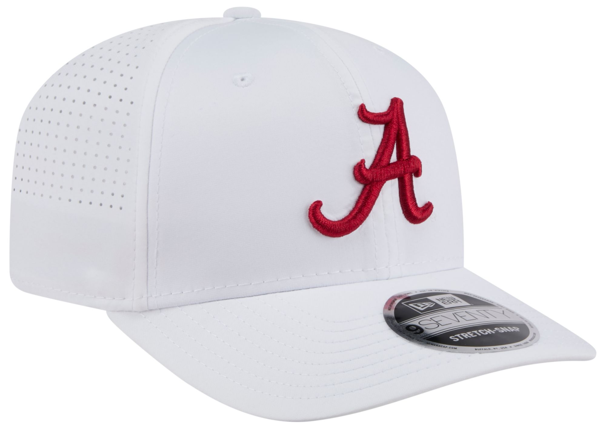 New Era Adult Alabama Crimson Tide White Performance 9Seventy Adjustable Stretch-Snap Hat product image