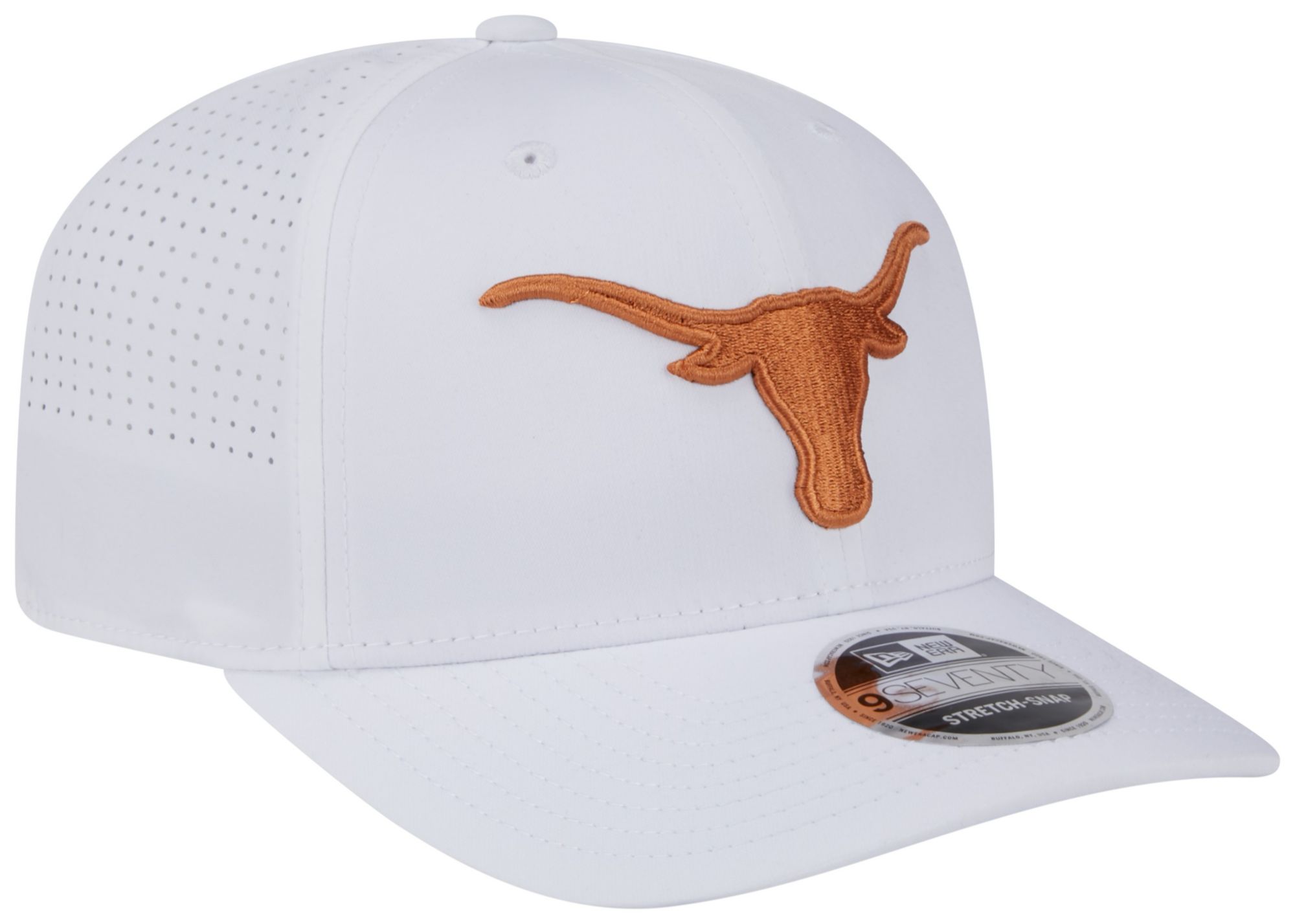 New Era Adult Texas Longhorns White 9Seventy Adjustable Stretch-Snap Hat product image