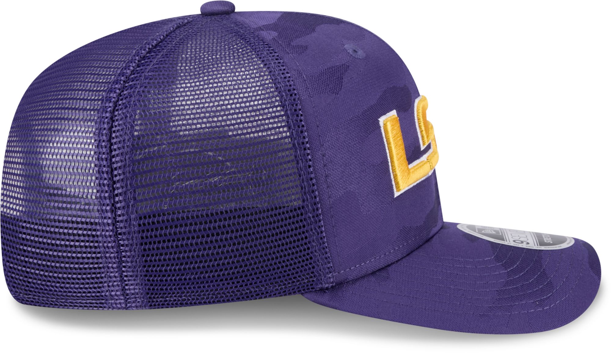 New Era Men's LSU Tigers Tonal Camo 970  Adjustable Trucker Hat product image