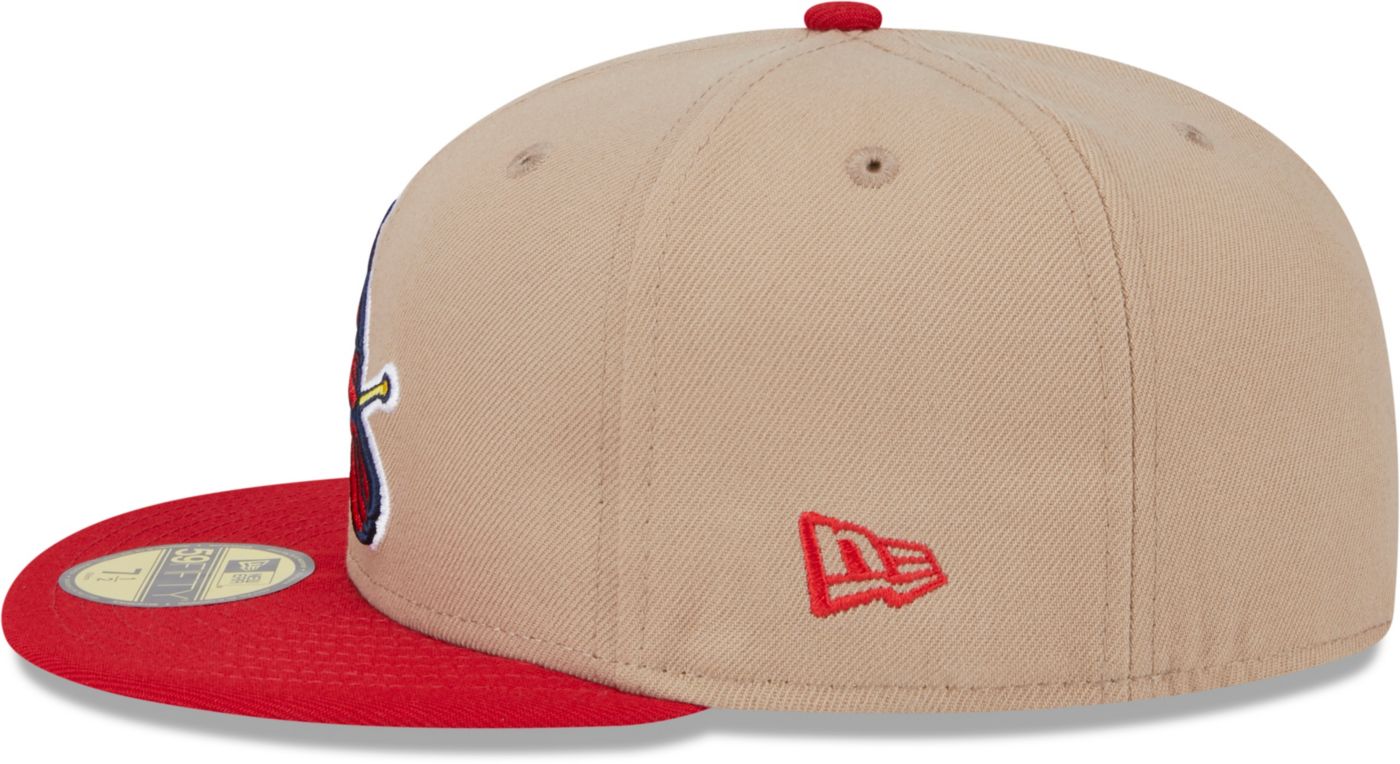 Size 7 1/4 - Tan St. Louis Cardinals New Era 59Fifty Fitted Hat Brown/Black/Pink authentic