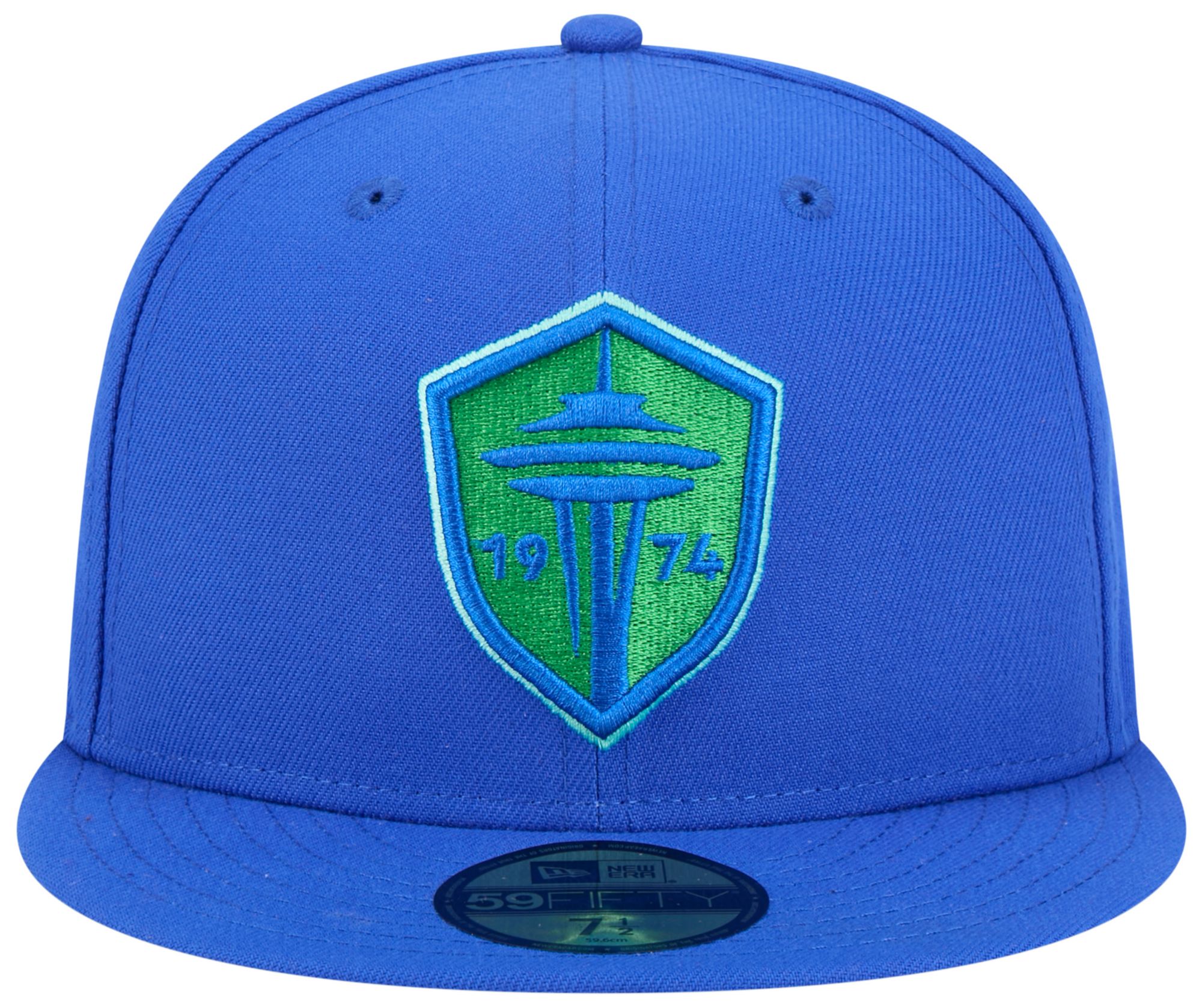 New Era Adult Seattle Sounders Bright Blue Logo 59Fifty Fitted Hat product image