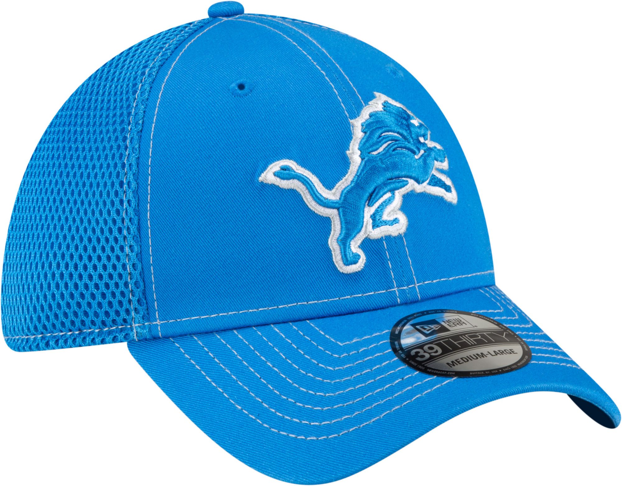 New Era Men's Detroit Lions Neo 39Thirty Blue Stretch Fit Hat product image