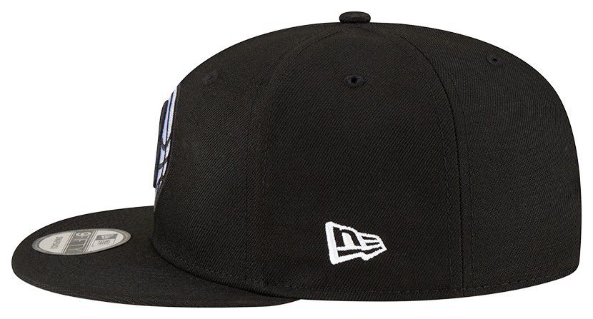 New Era Adult Brooklyn Nets Black Logo 9Fifty Adjustable Hat product image