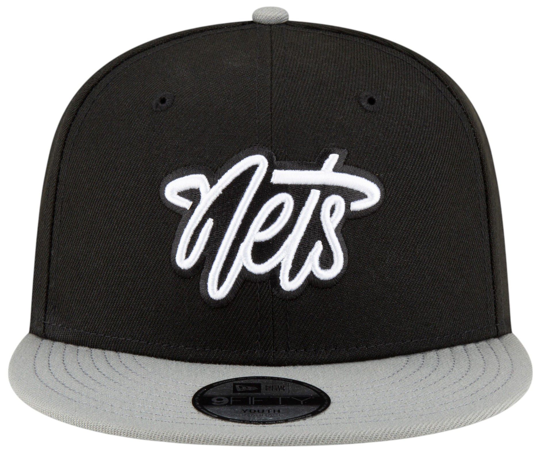 New Era Youth Brooklyn Nets Black 9Fifty Adjustable Hat product image