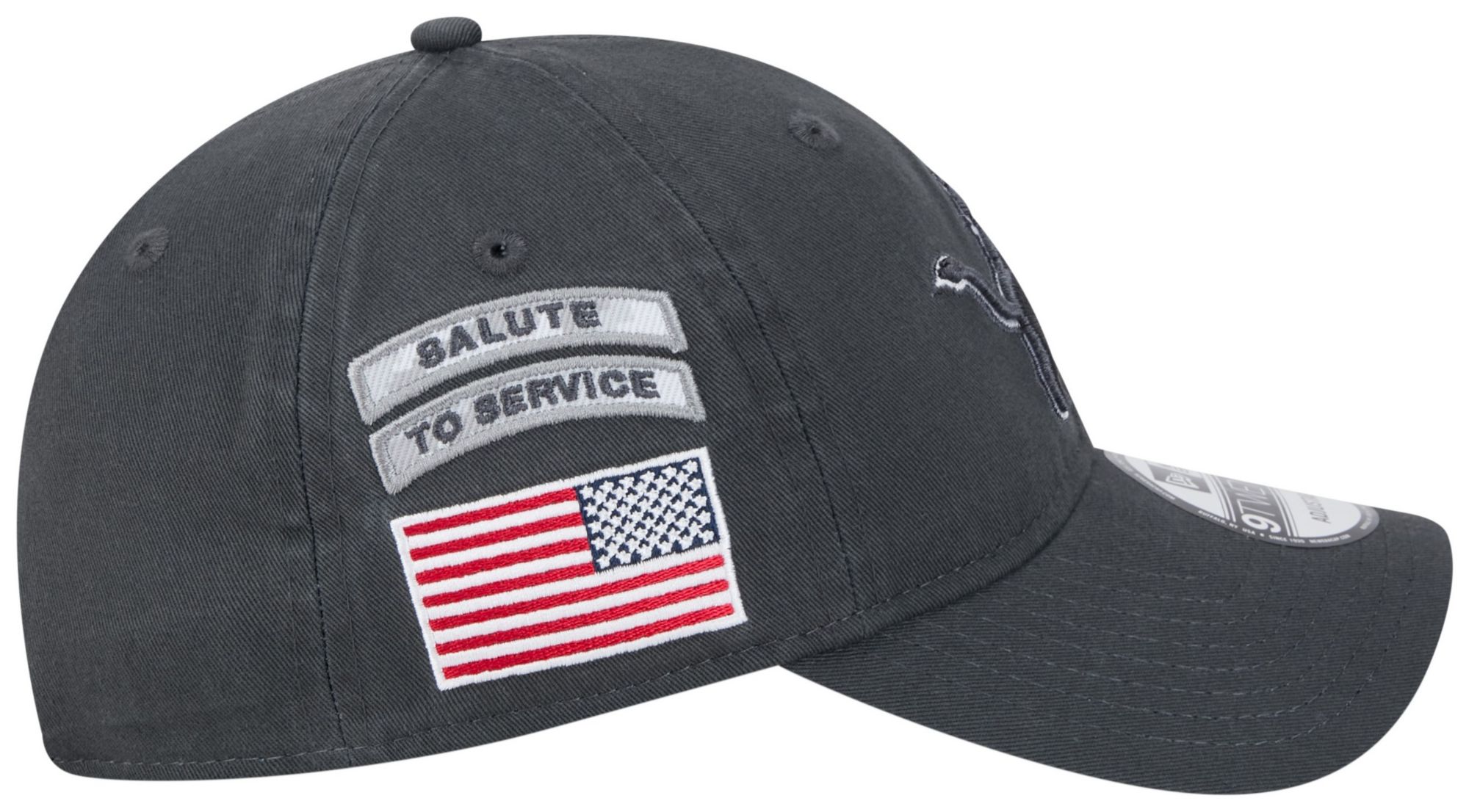 New Era Adult Detroit Lions Salute to Service 2024 Grey 9Twenty Adjustable Hat product image