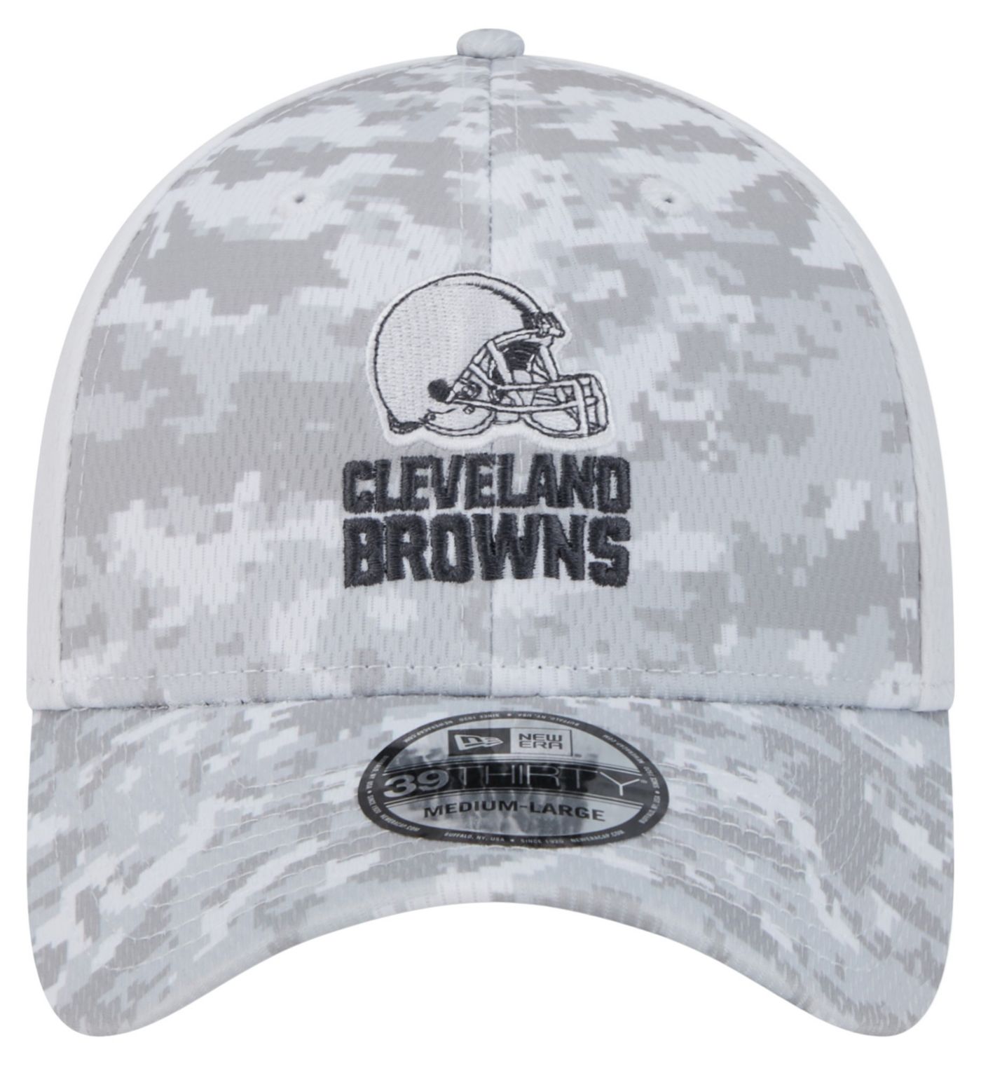 New Era Adult Cleveland Browns Salute to Service 2024 Arctic Camo 39Thirty Stretch Fit Hat Dick s Sporting Goods