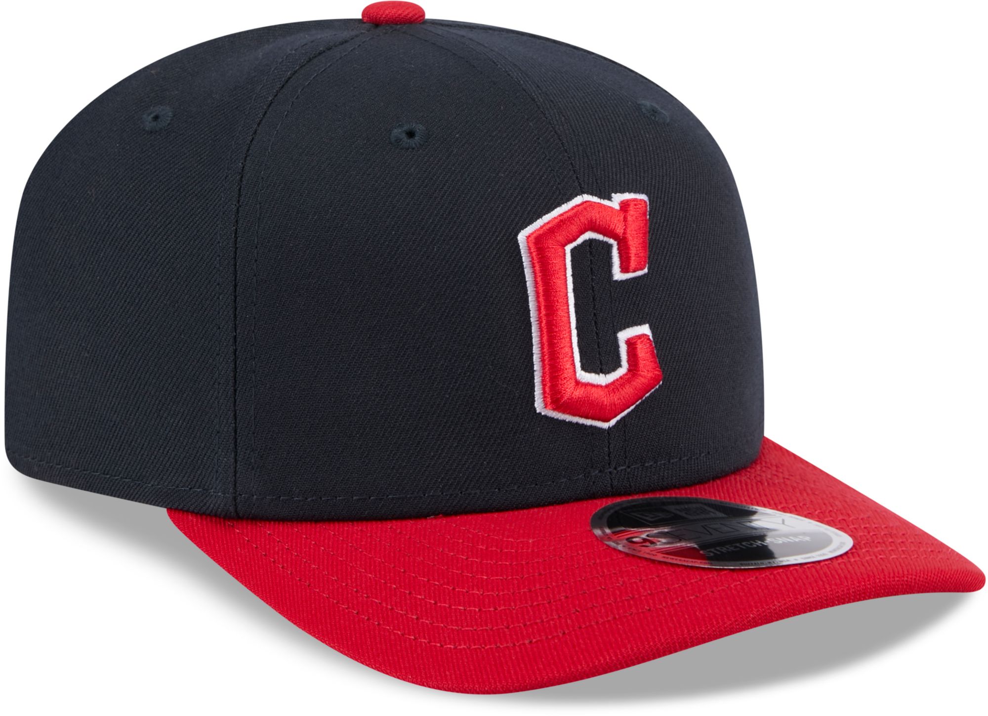New Era Cleveland Guardians Navy Polyester 9Seventy Stretch Snap Hat product image