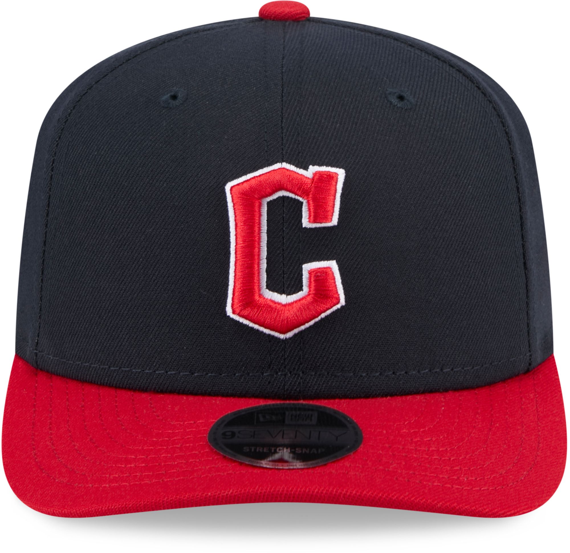 New Era Cleveland Guardians Navy Polyester 9Seventy Stretch Snap Hat product image
