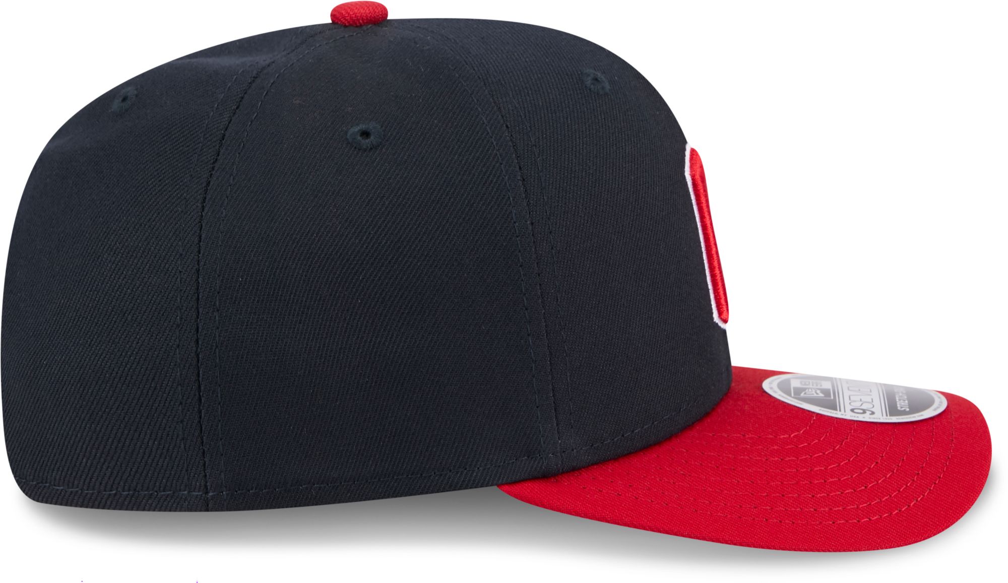 New Era Cleveland Guardians Navy Polyester 9Seventy Stretch Snap Hat product image