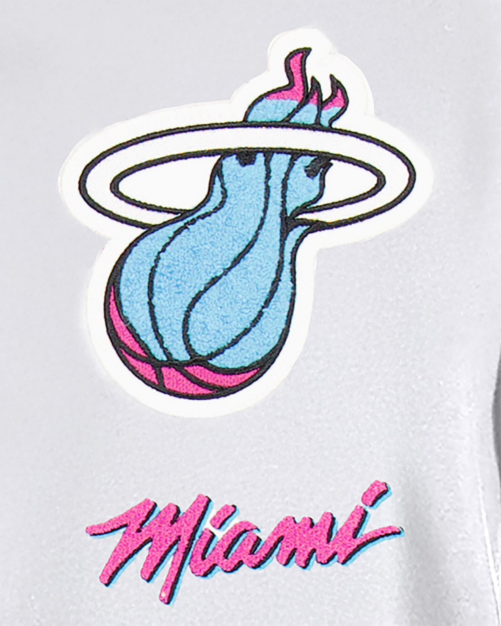 New Era Adult 2024-25 City Edition Vice Miami Heat White Embroidered T-Shirt product image