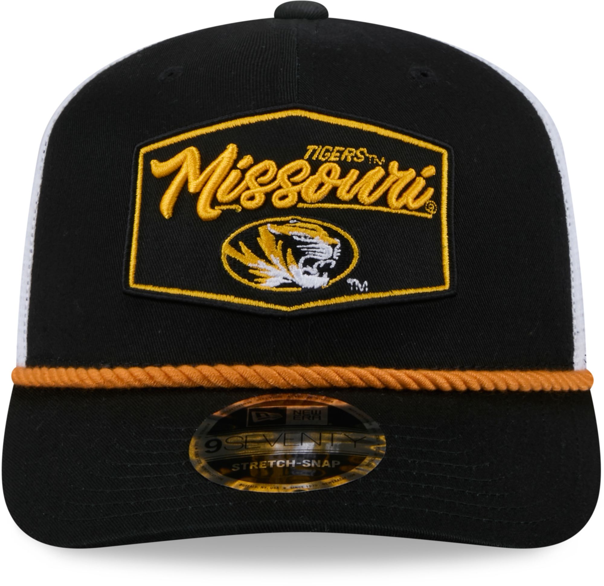 New Era Adult Missouri Tigers Black 970 Adjustable Stretch-Snap Hat product image