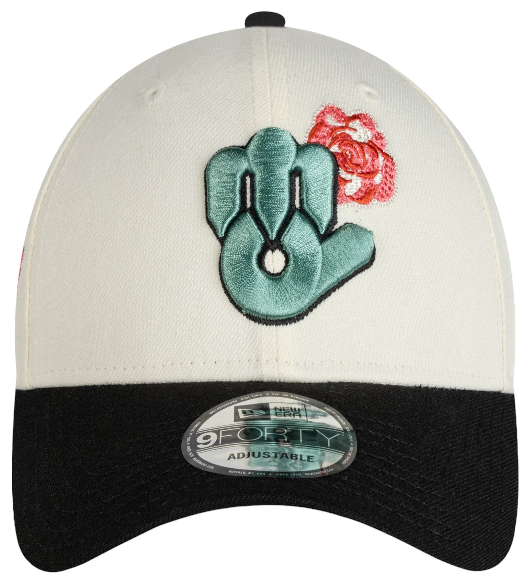 New Era Adult Diablos Rojos del Mexico White 2Tone Rose 9Forty Adjustable Hat product image
