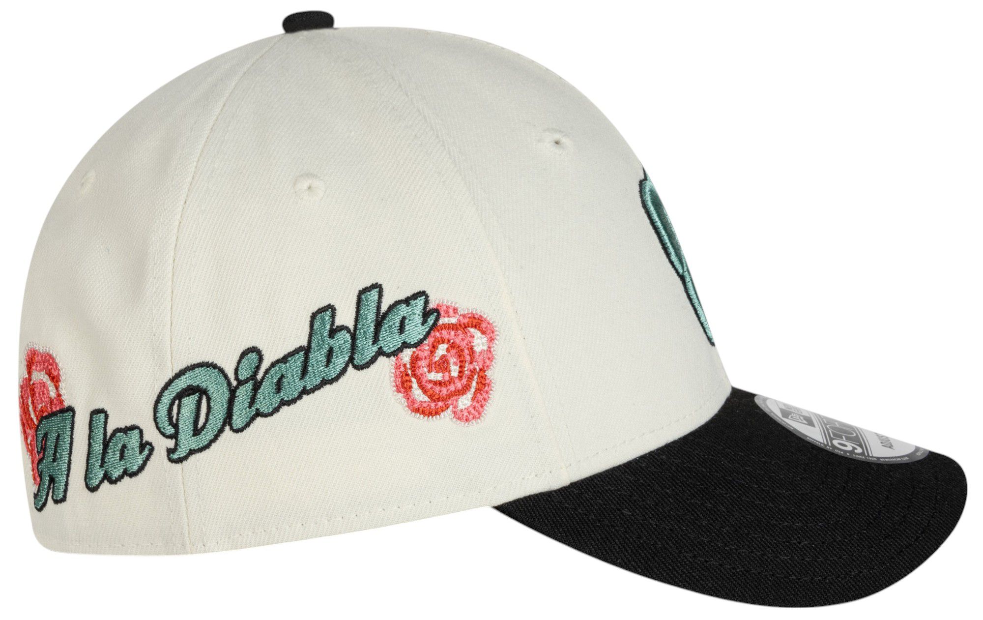 New Era Adult Diablos Rojos del Mexico White 2Tone Rose 9Forty Adjustable Hat product image