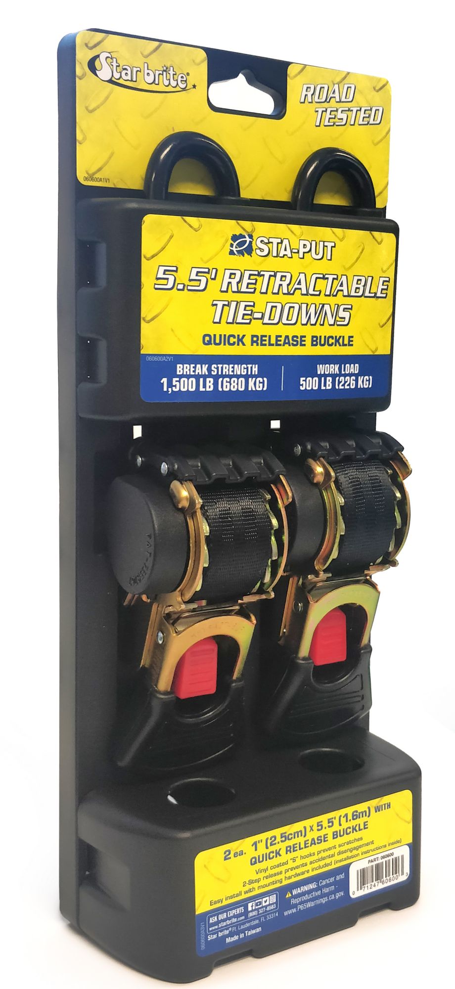 Star Brite Retractable Transom Tiedown Straps product image