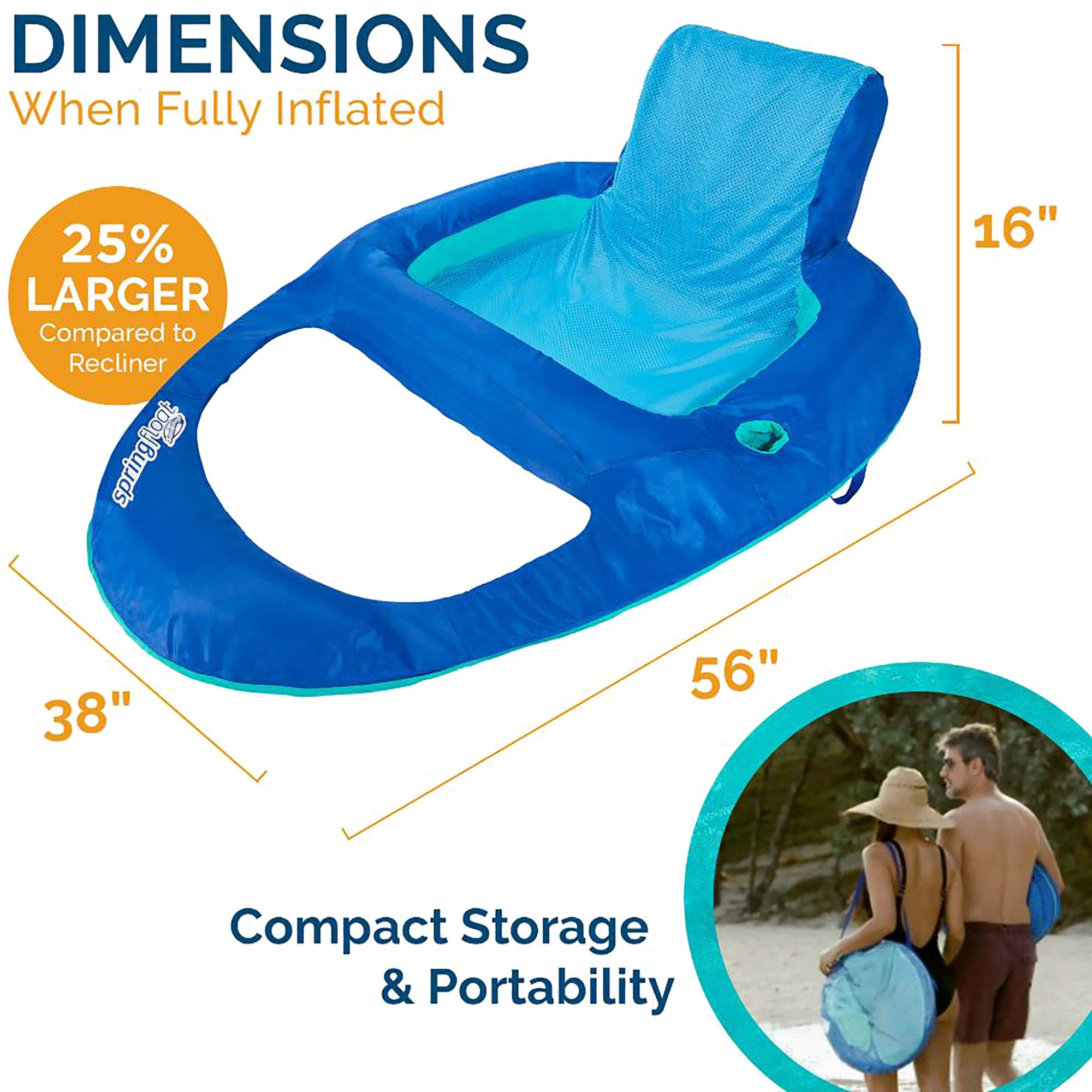 SwimWays Spring Float Recliner XL product image