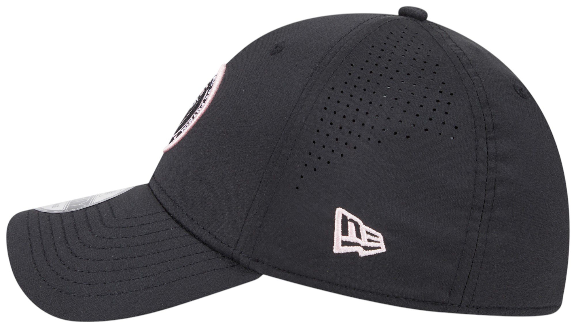 New Era Adult Inter Miami CF Black 39Thirty Stretch Fit Hat product image