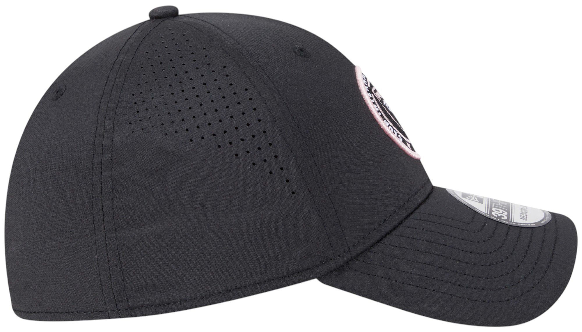 New Era Adult Inter Miami CF Black 39Thirty Stretch Fit Hat product image