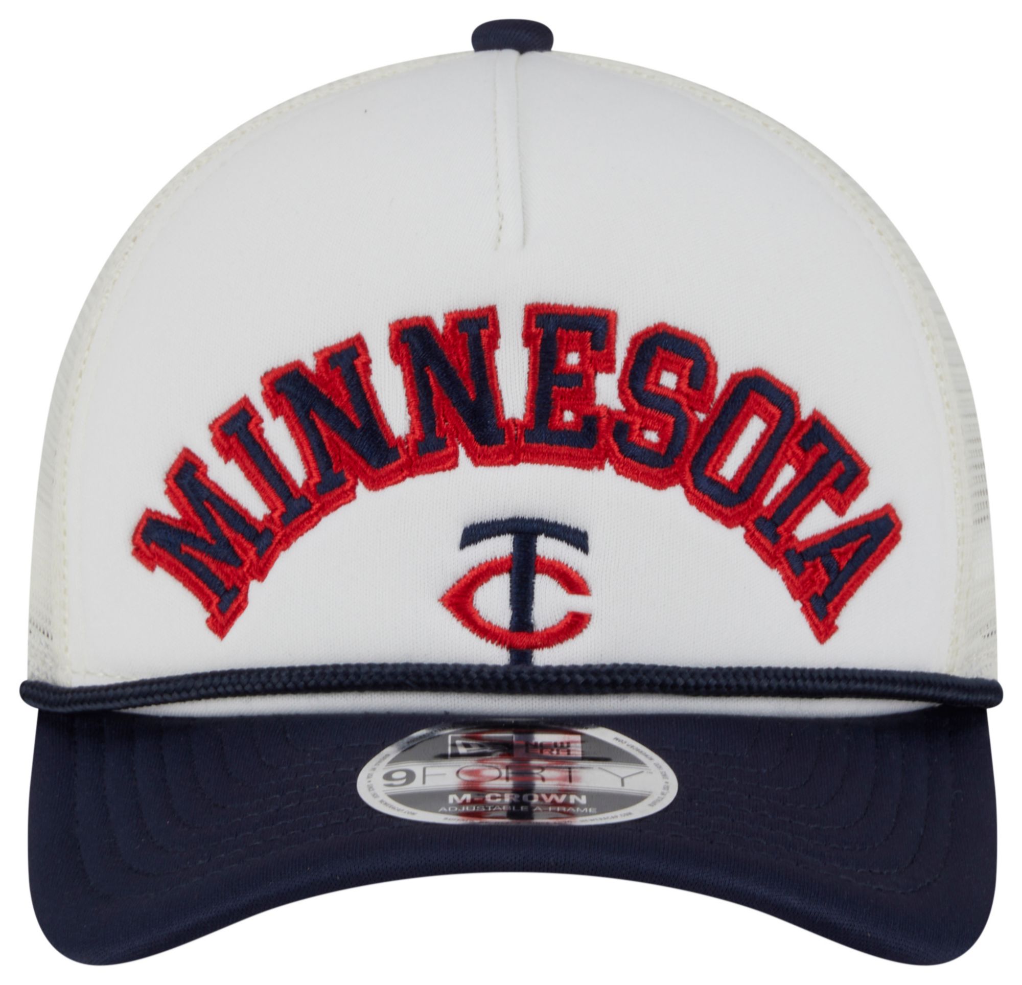 New Era Adult Minnesota Twins White Arch Glitz 9Forty Adjustable Hat product image