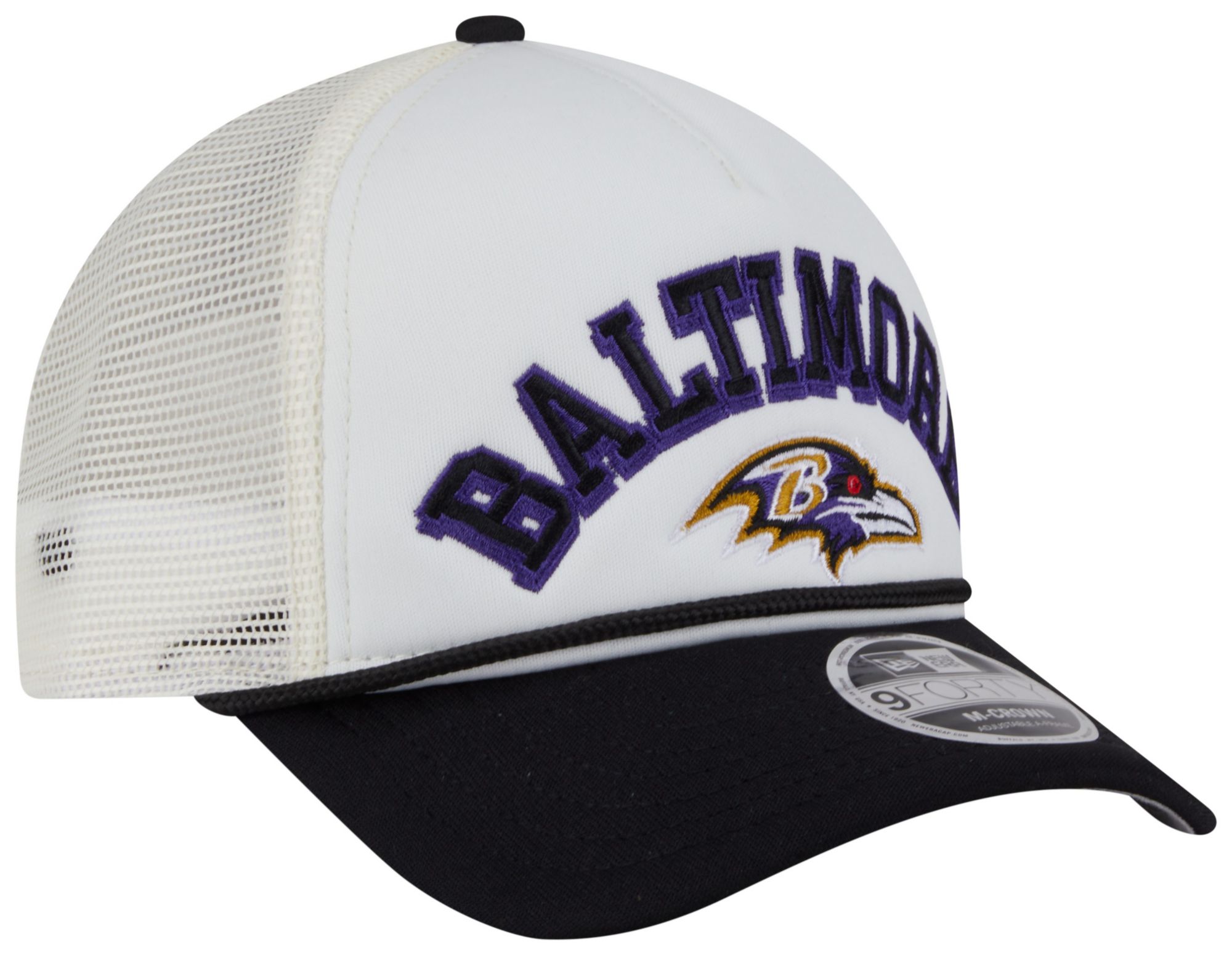 New Era Adult Baltimore Ravens Chrome Arch 9Forty Adjustable Hat product image