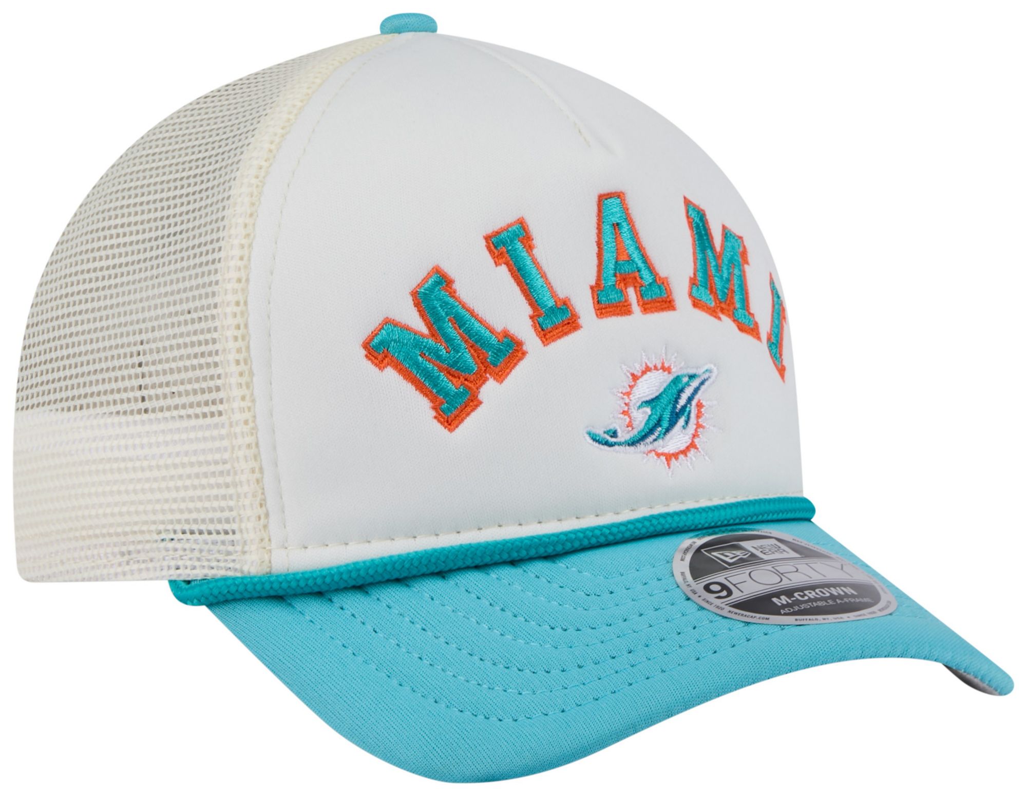 New Era Adult Miami Dolphins Chrome Arch 9Forty Adjustable Hat product image