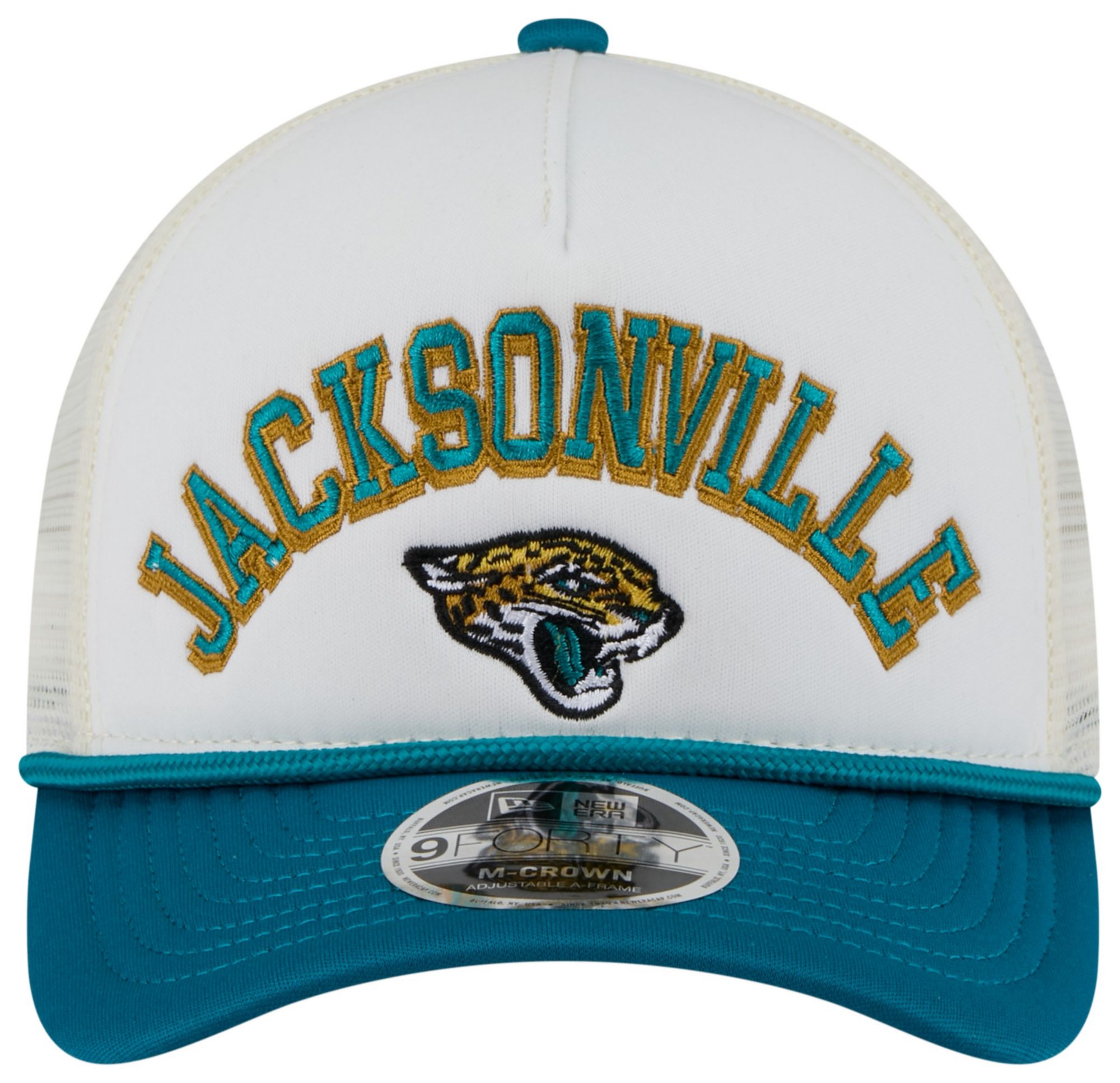 New Era Adult Jacksonville Jaguars Chrome Arch 9Forty Adjustable Hat product image
