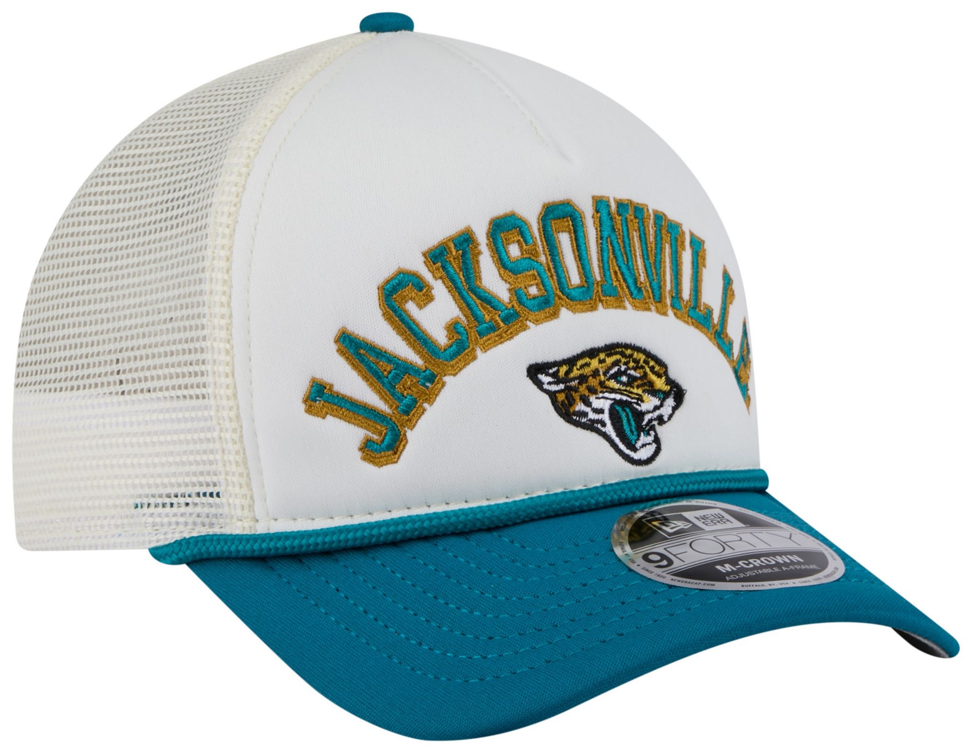 New Era Adult Jacksonville Jaguars Chrome Arch 9Forty Adjustable Hat product image