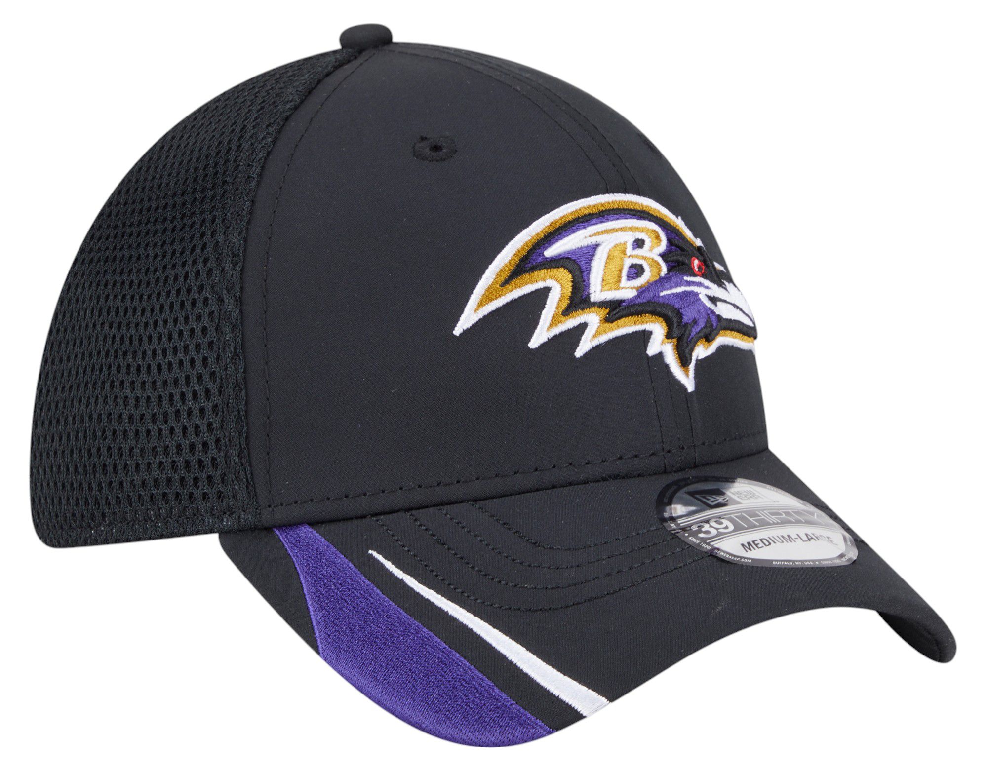New Era Adult Baltimore Ravens Black Linear 39Thirty Adjustable Hat product image