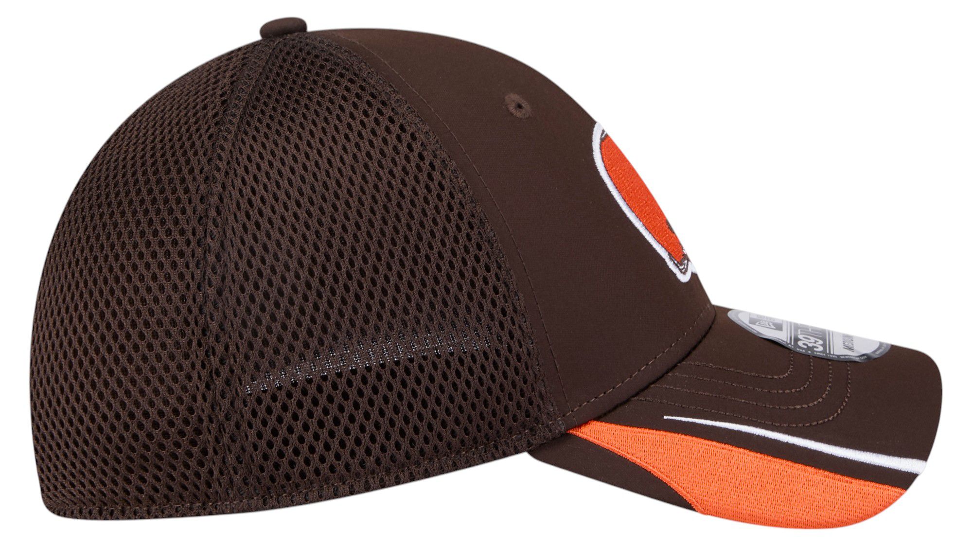 New Era Adult Cleveland Browns Brown Linear 39Thirty Adjustable Hat product image