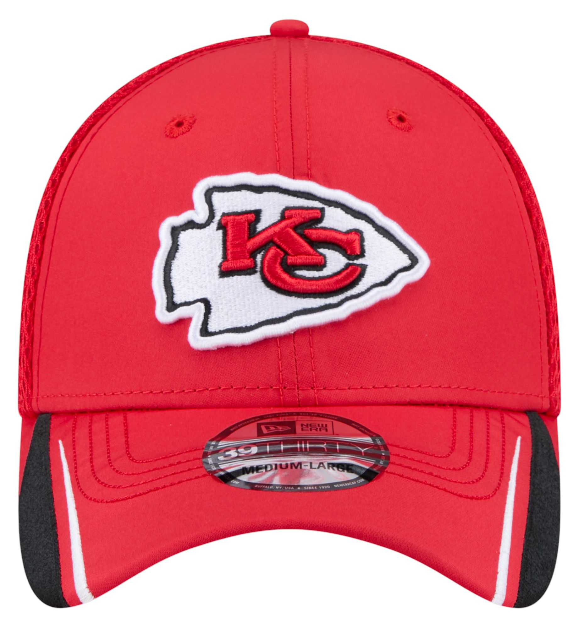New Era Adult Kansas City Chiefs Red Linear 39Thirty Adjustable Hat product image