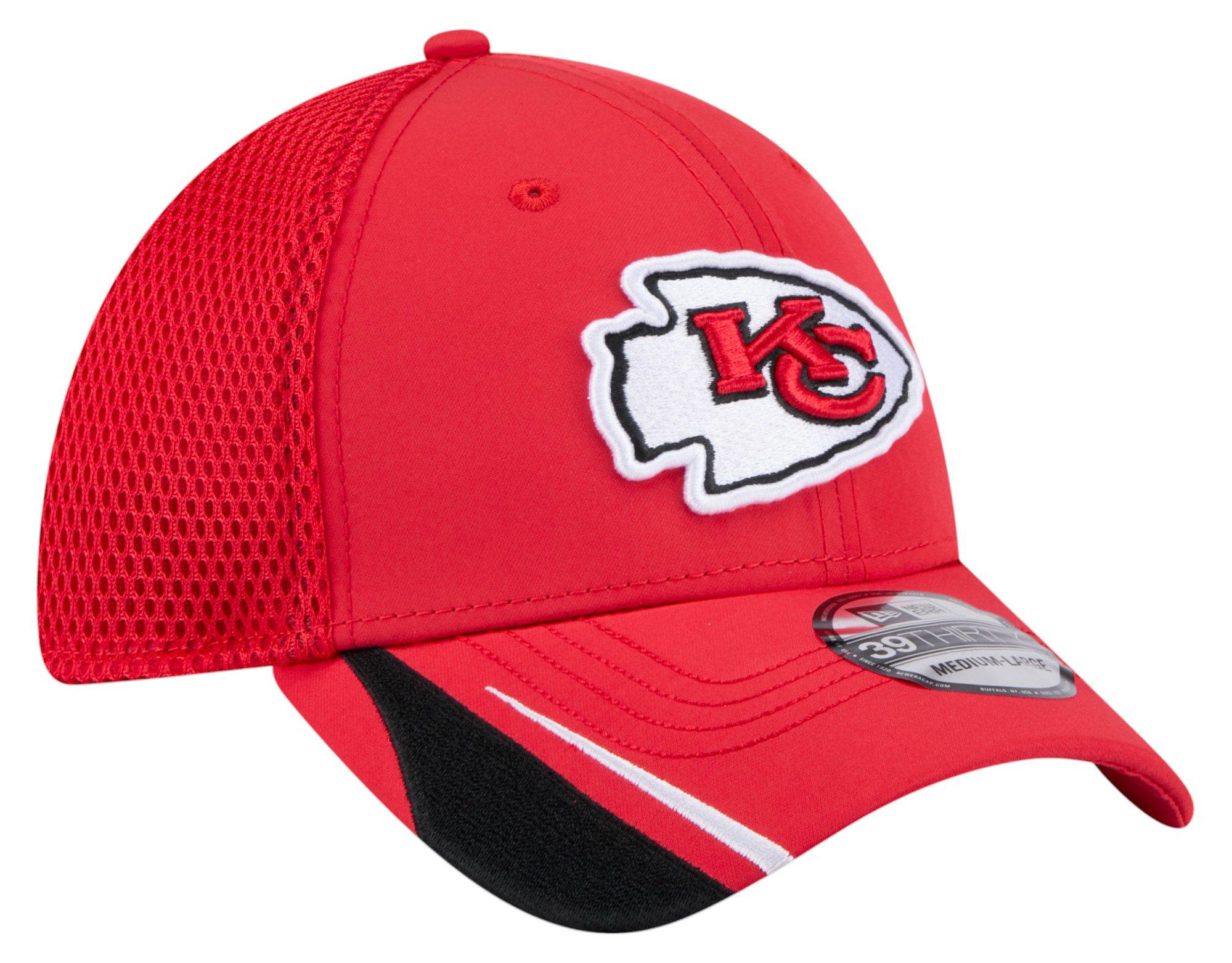 New Era Adult Kansas City Chiefs Red Linear 39Thirty Adjustable Hat product image
