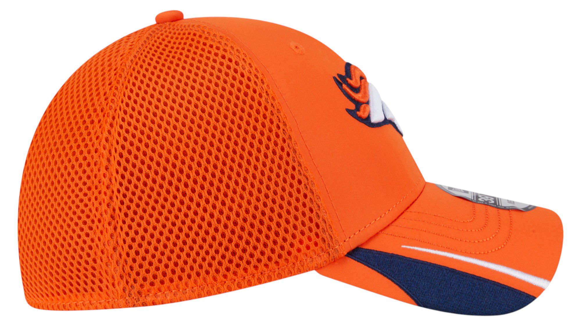 New Era Adult Denver Broncos Orange Linear 39Thirty Adjustable Hat product image
