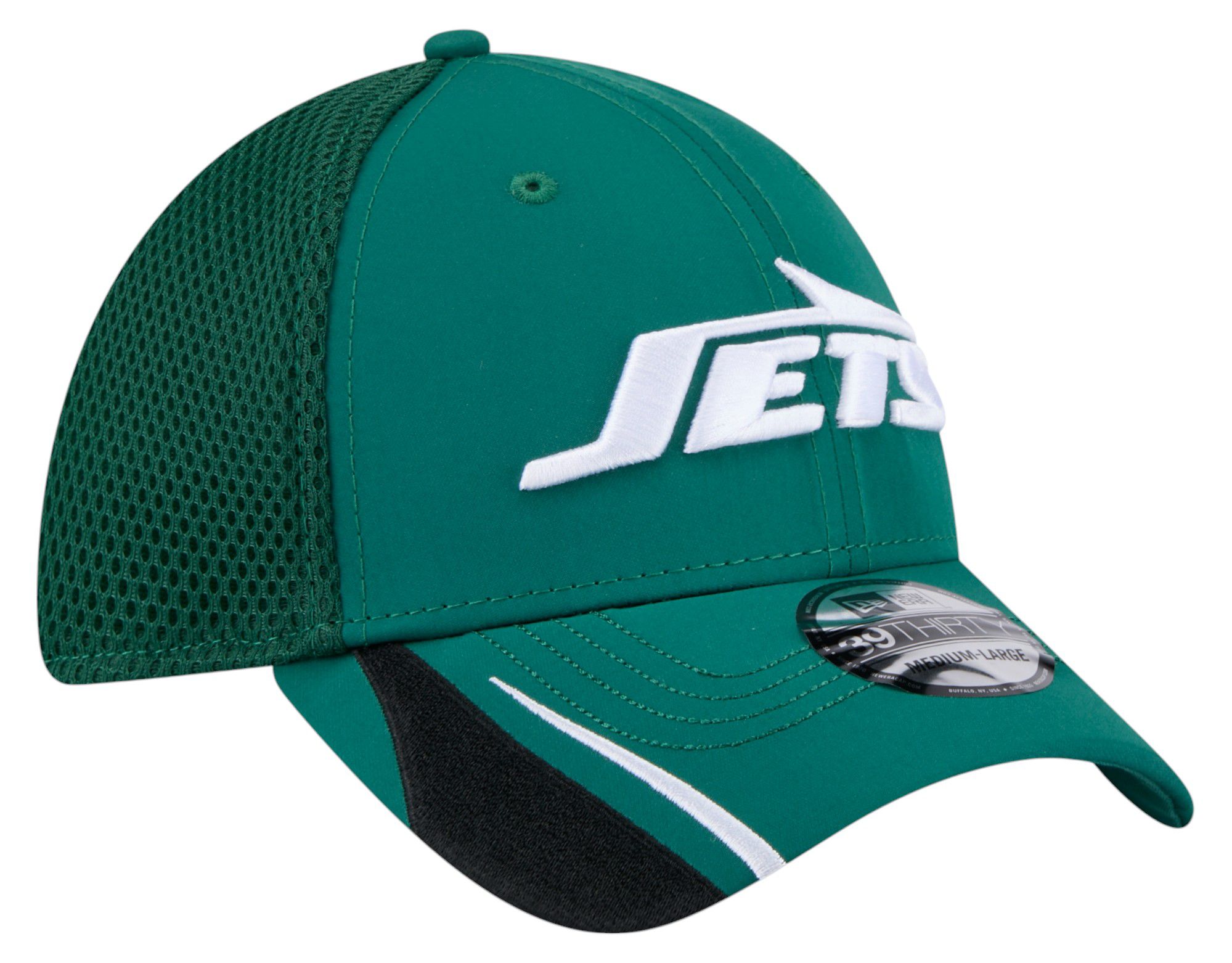 New Era Adult New York Jets Green Linear 39Thirty Adjustable Hat product image