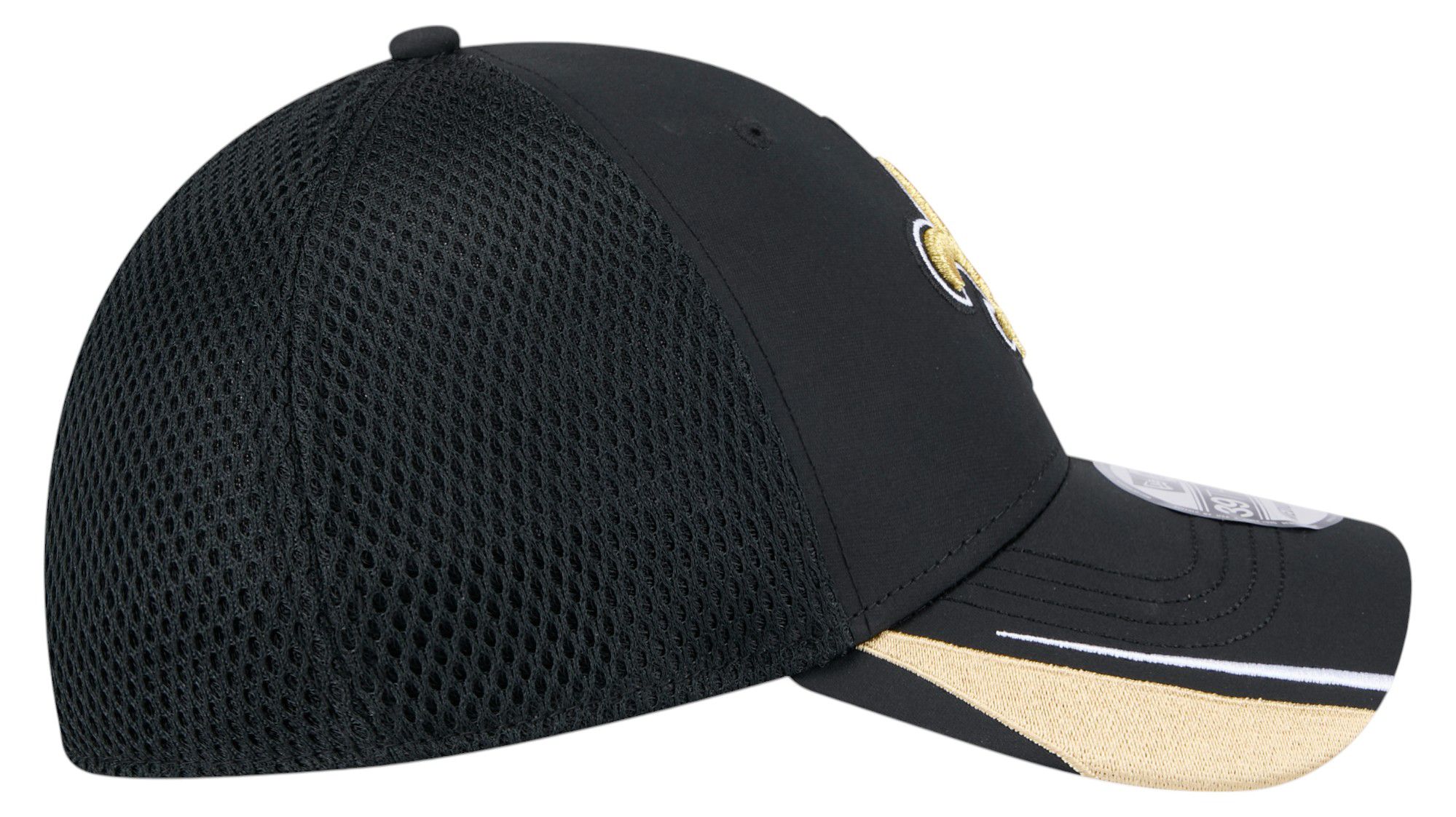 New Era Adult New Orleans Saints Black Linear 39Thirty Adjustable Hat product image