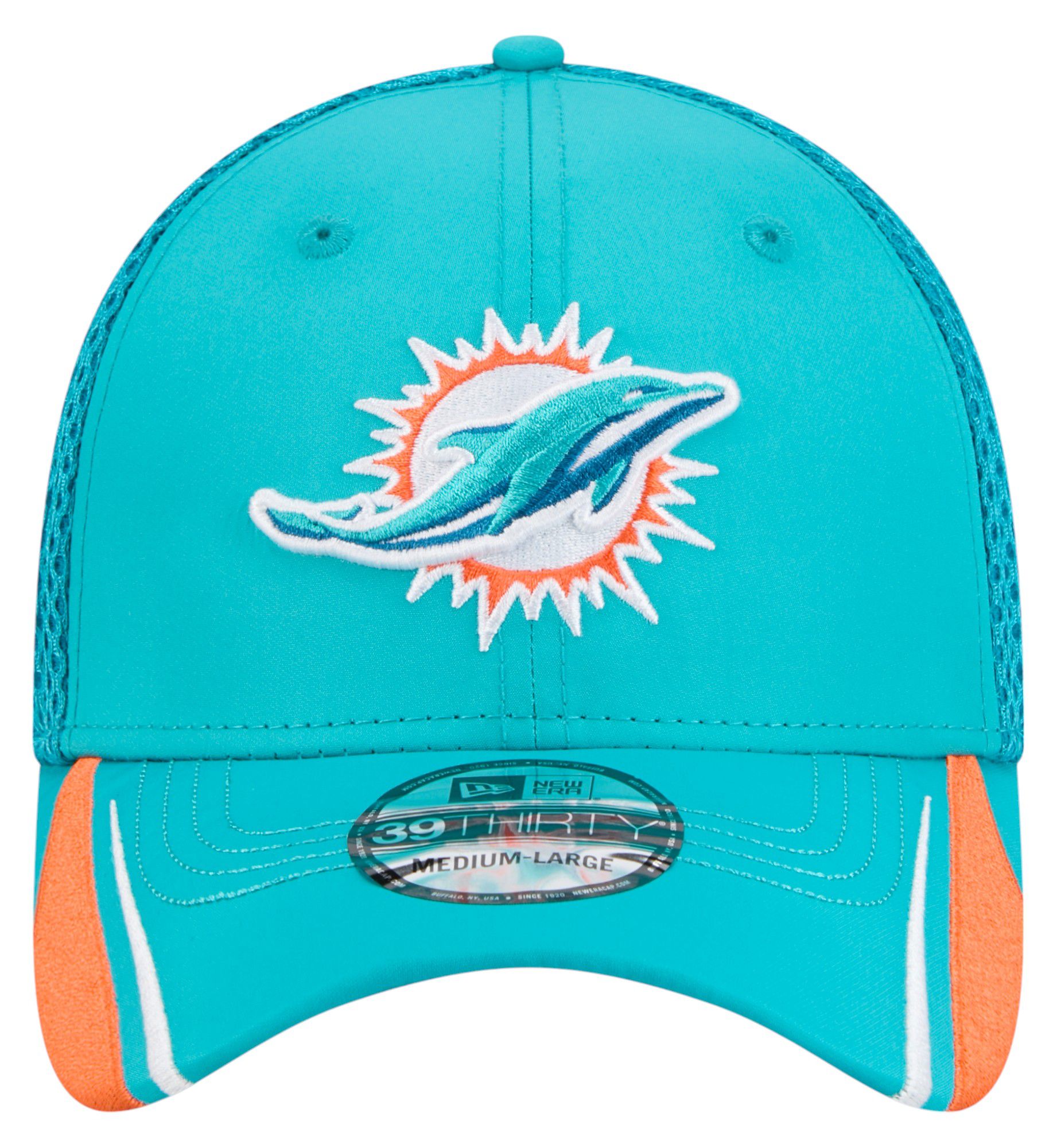 New Era Adult Miami Dolphins Aqua Linear 39Thirty Adjustable Hat product image