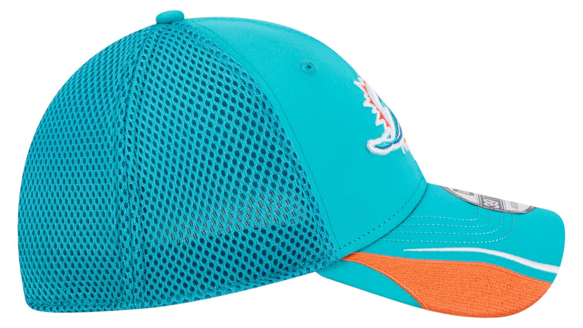 New Era Adult Miami Dolphins Aqua Linear 39Thirty Adjustable Hat product image