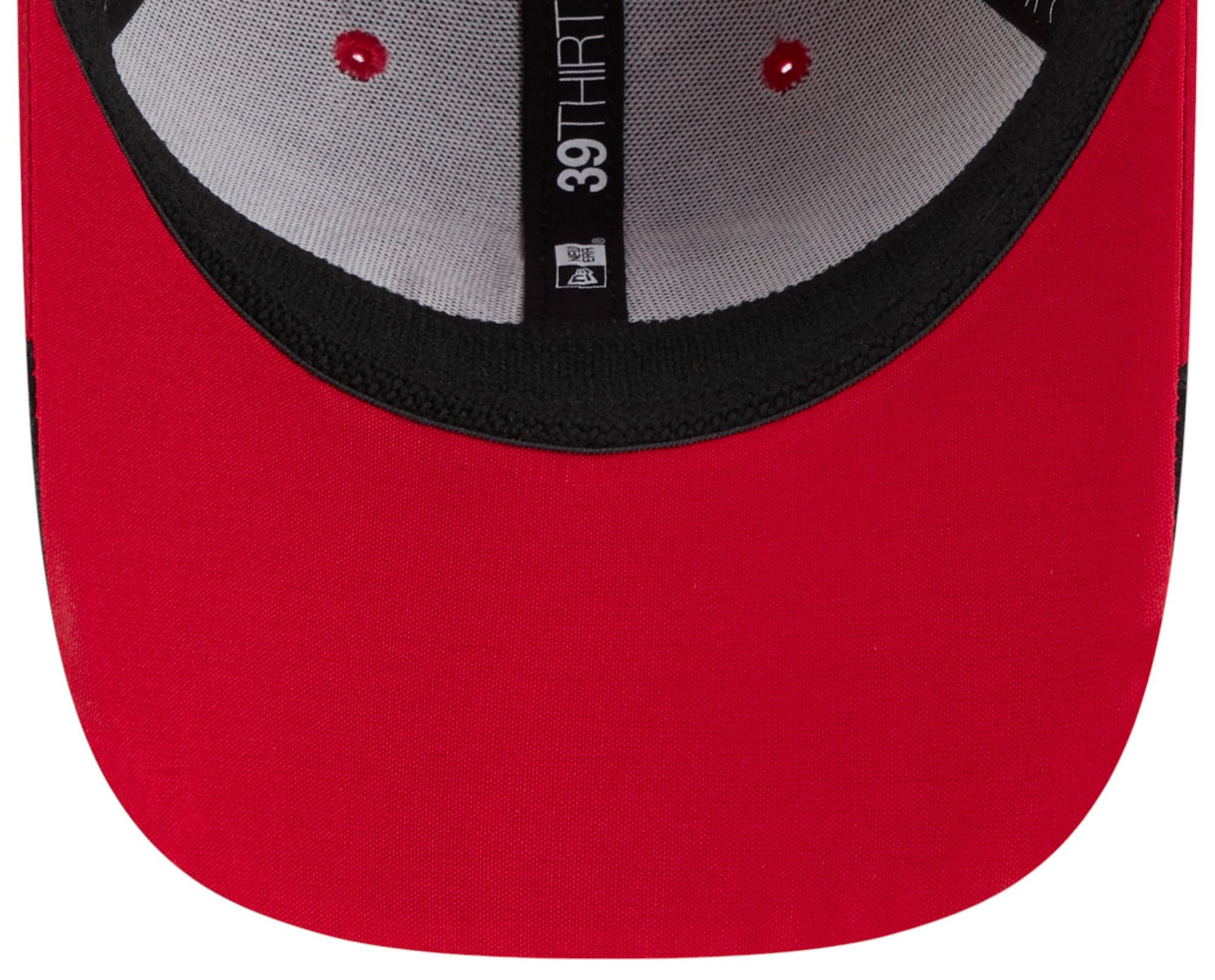 New Era Adult San Francisco 49ers Red Linear 39Thirty Adjustable Hat product image