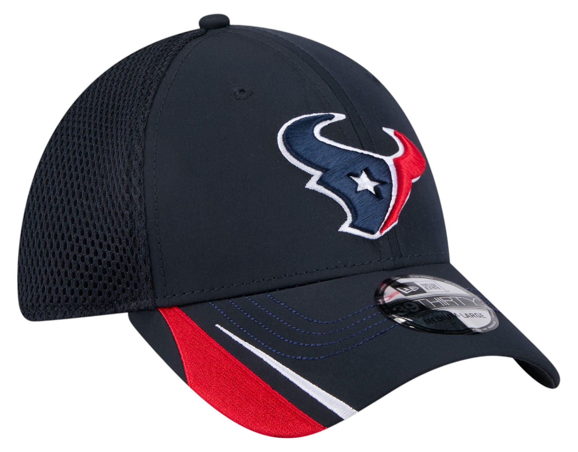 New Era Adult Houston Texans Navy Linear 39Thirty Adjustable Hat product image