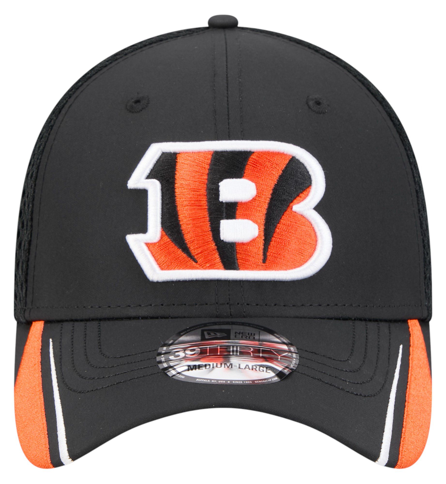 New Era Adult Cincinnati Bengals Black Linear 39Thirty Adjustable Hat product image