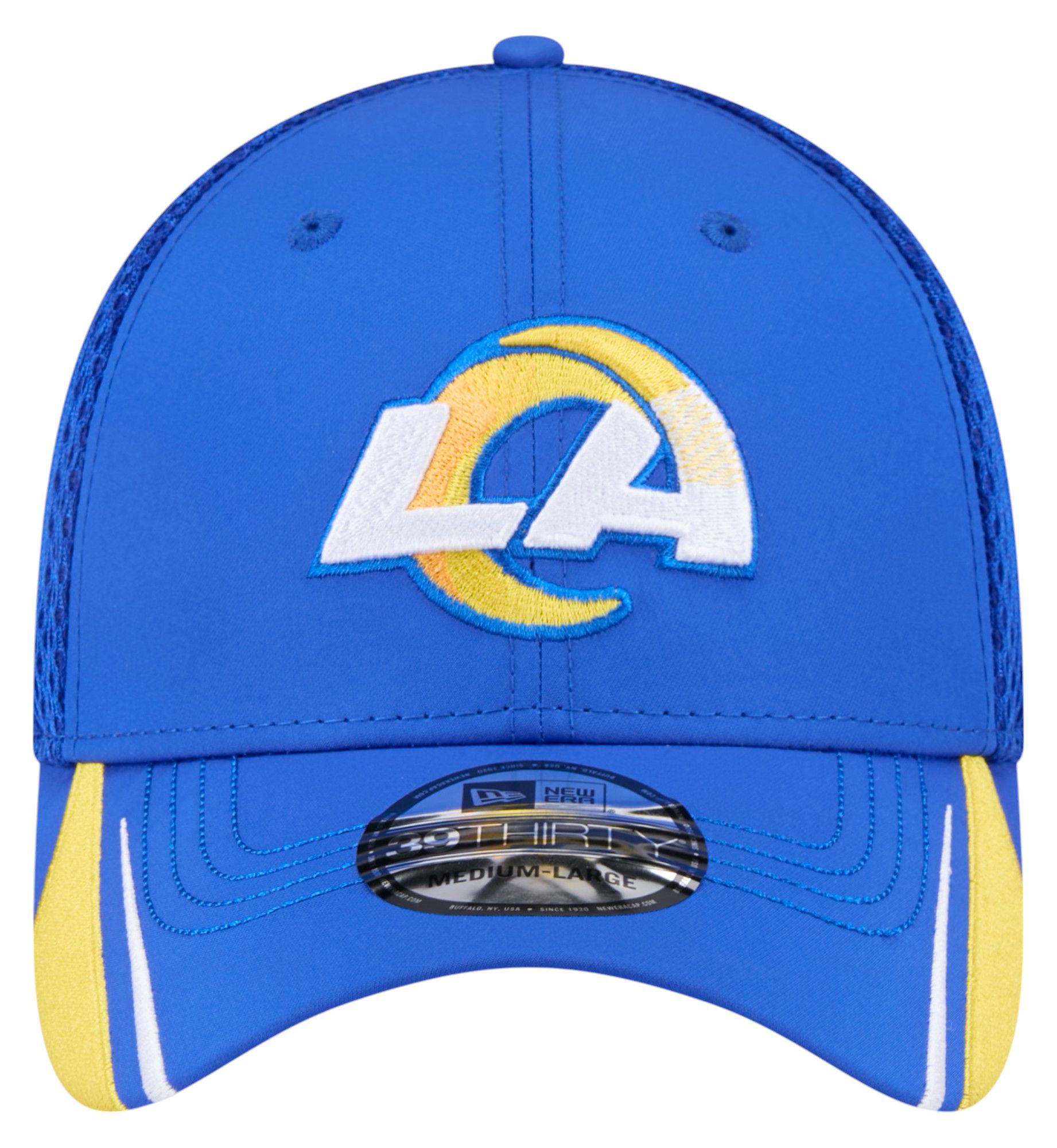 New Era Adult Los Angeles Rams Blue Linear 39Thirty Adjustable Hat product image