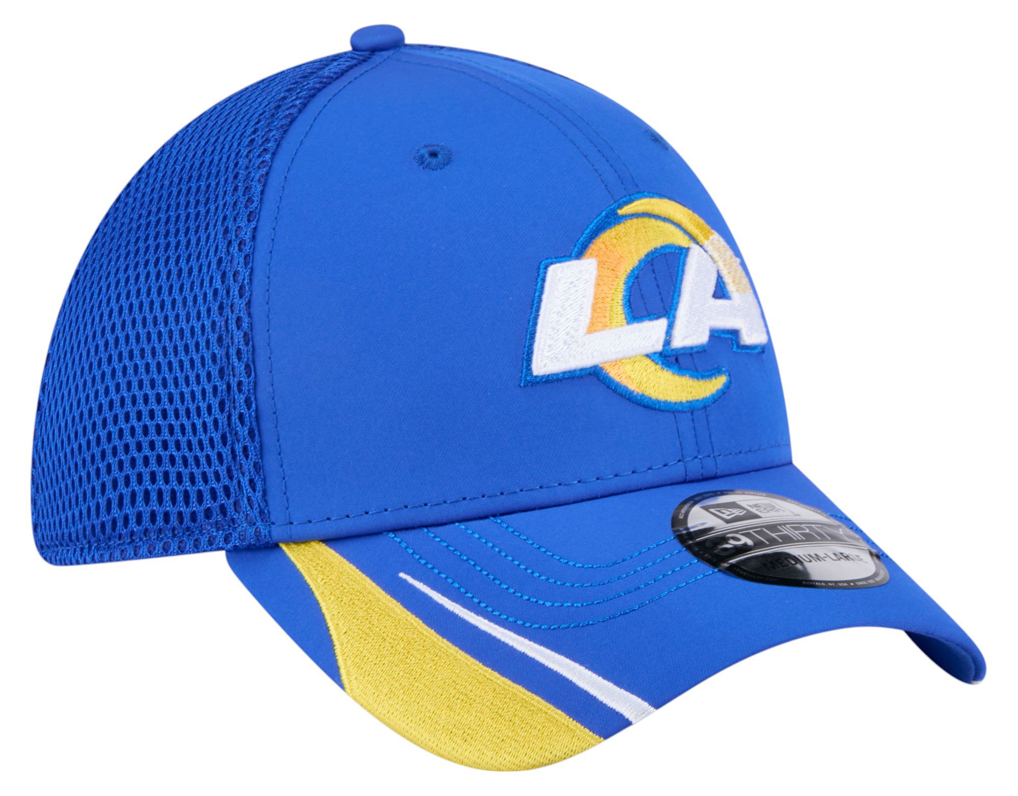 New Era Adult Los Angeles Rams Blue Linear 39Thirty Adjustable Hat product image