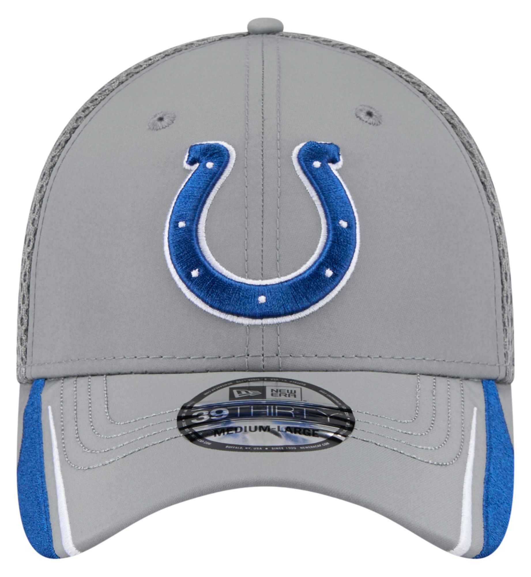 New Era Adult Indianapolis Colts Navy Linear 39Thirty Adjustable Hat product image