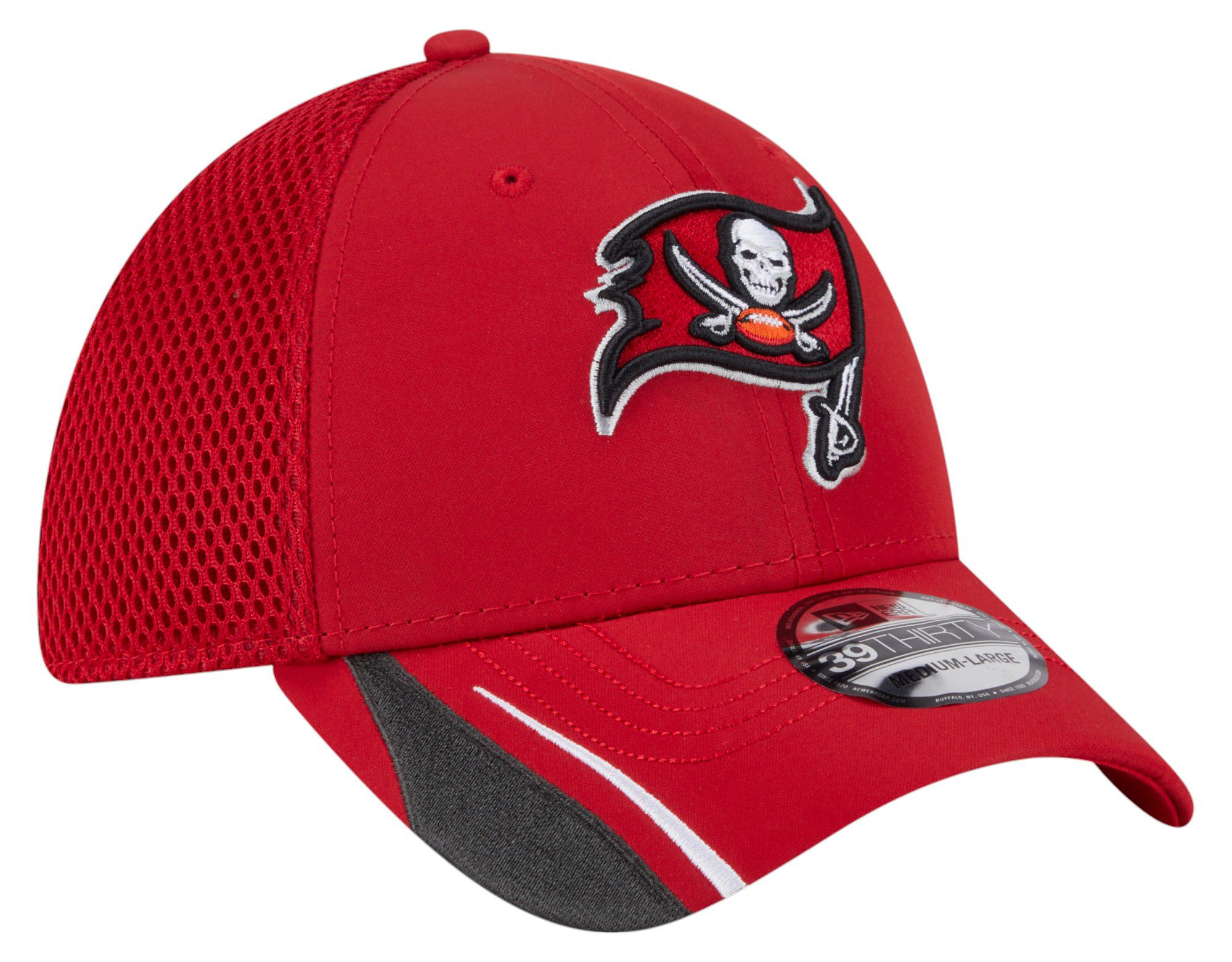 New Era Adult Tampa Bay Buccaneers Red Linear 39Thirty Adjustable Hat product image