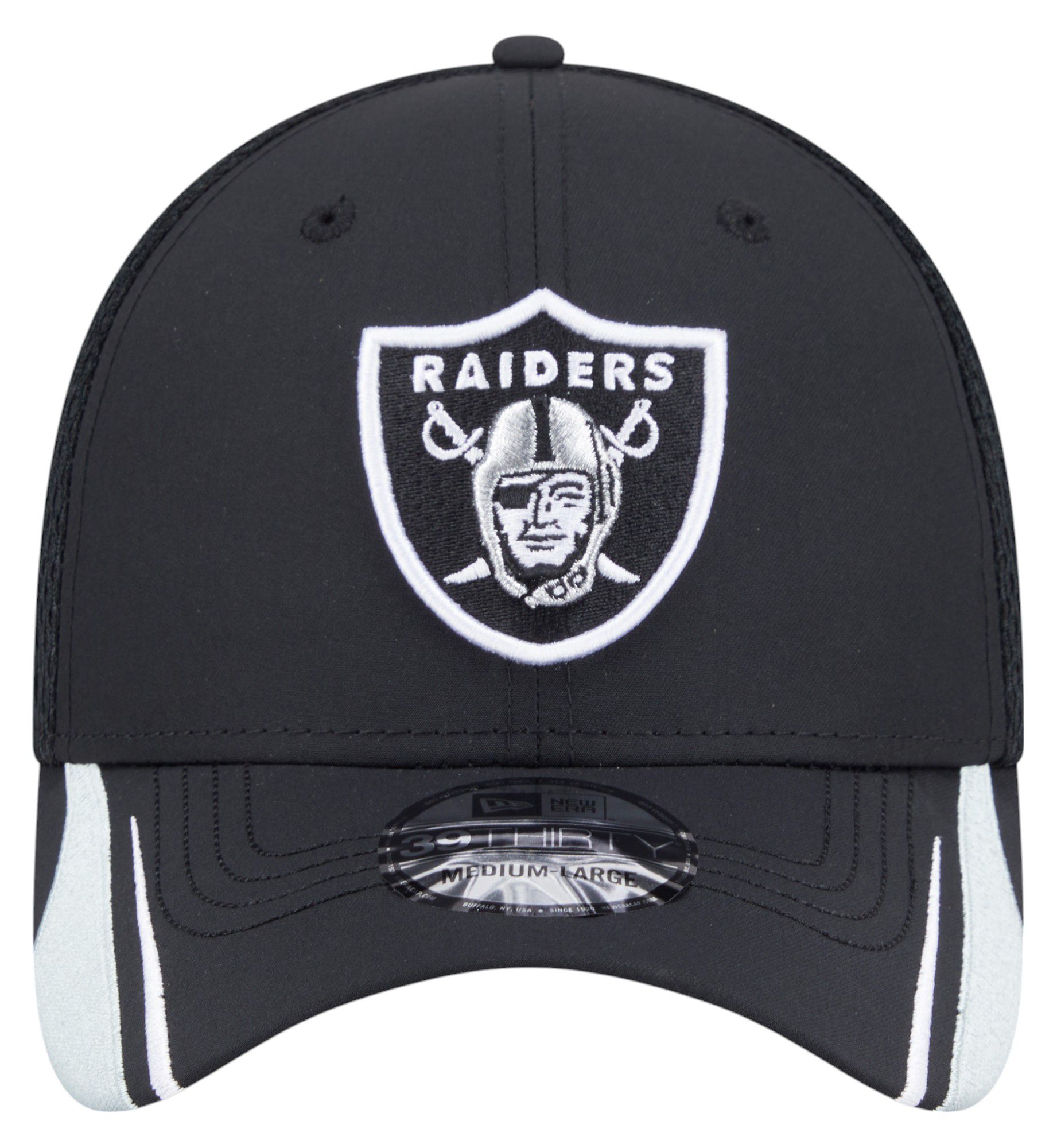 New Era Adult Las Vegas Raiders Black Linear 39Thirty Adjustable Hat product image