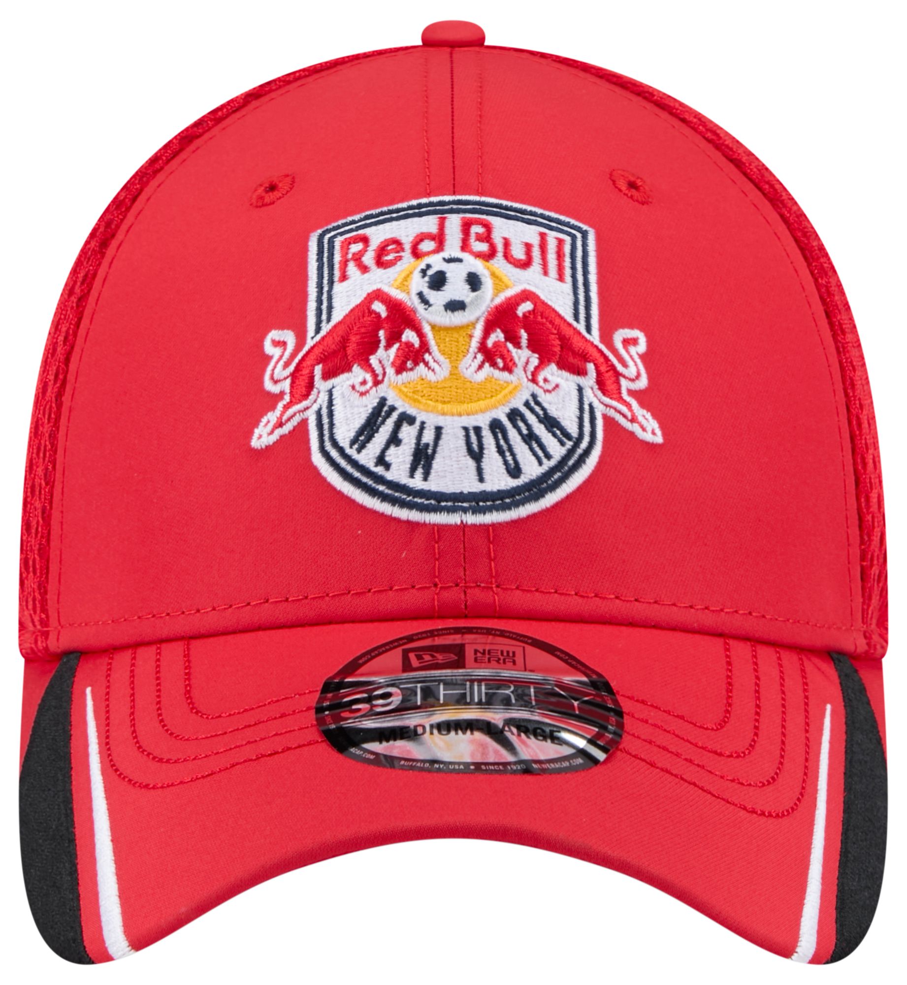 New Era Adult New York Red Bulls Red Linear 39Thirty Stretch Fit Hat product image