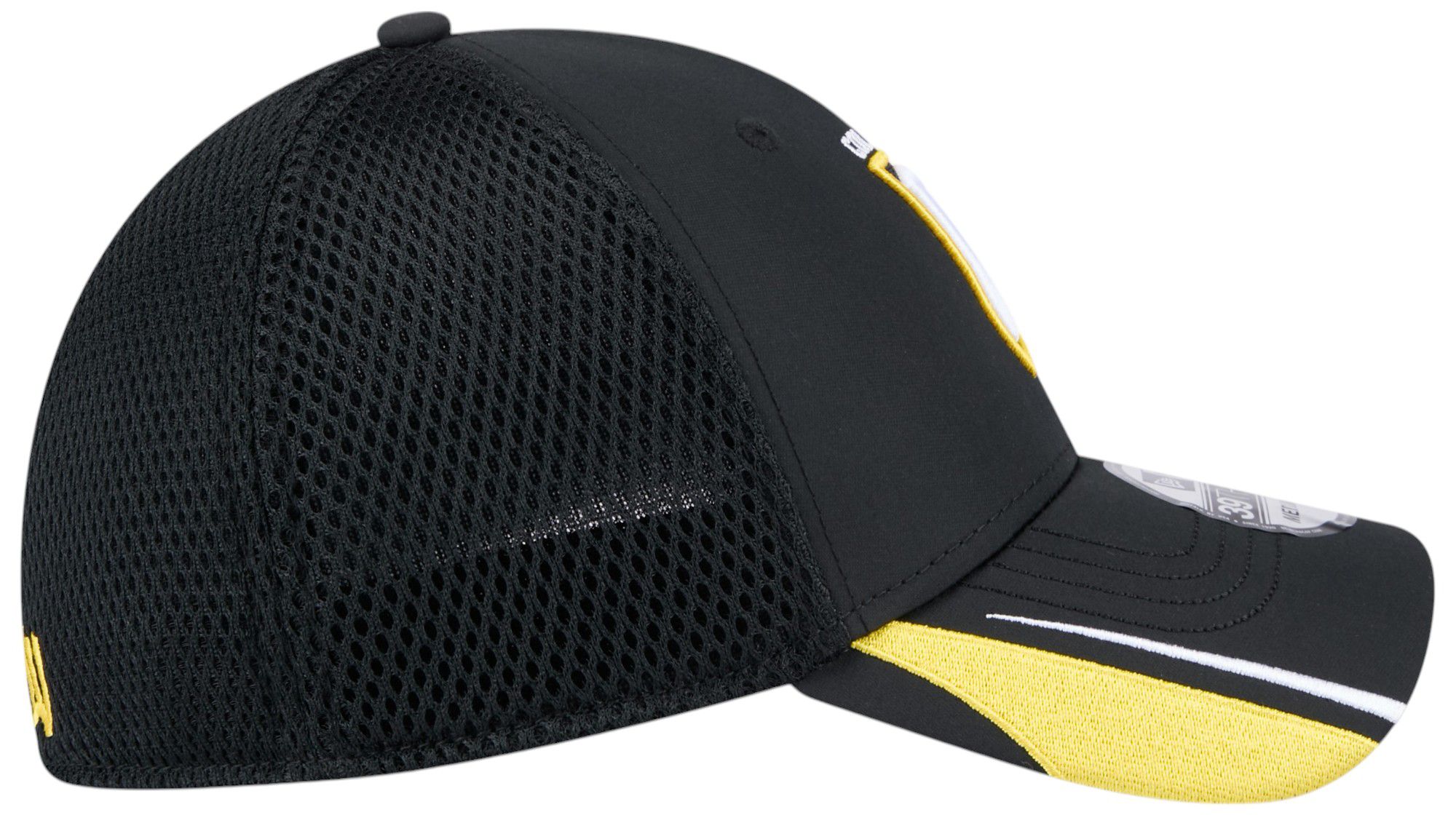 New Era Adult Columbus Crew Black Linear 39Thirty Stretch Fit Hat product image