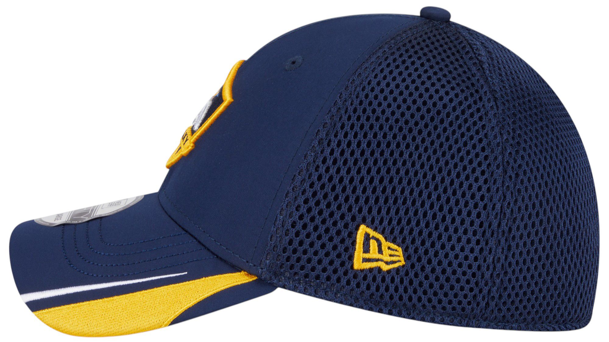 New Era Adult Los Angeles Galaxy Dark Blue Linear 39Thirty Stretch Fit Hat product image